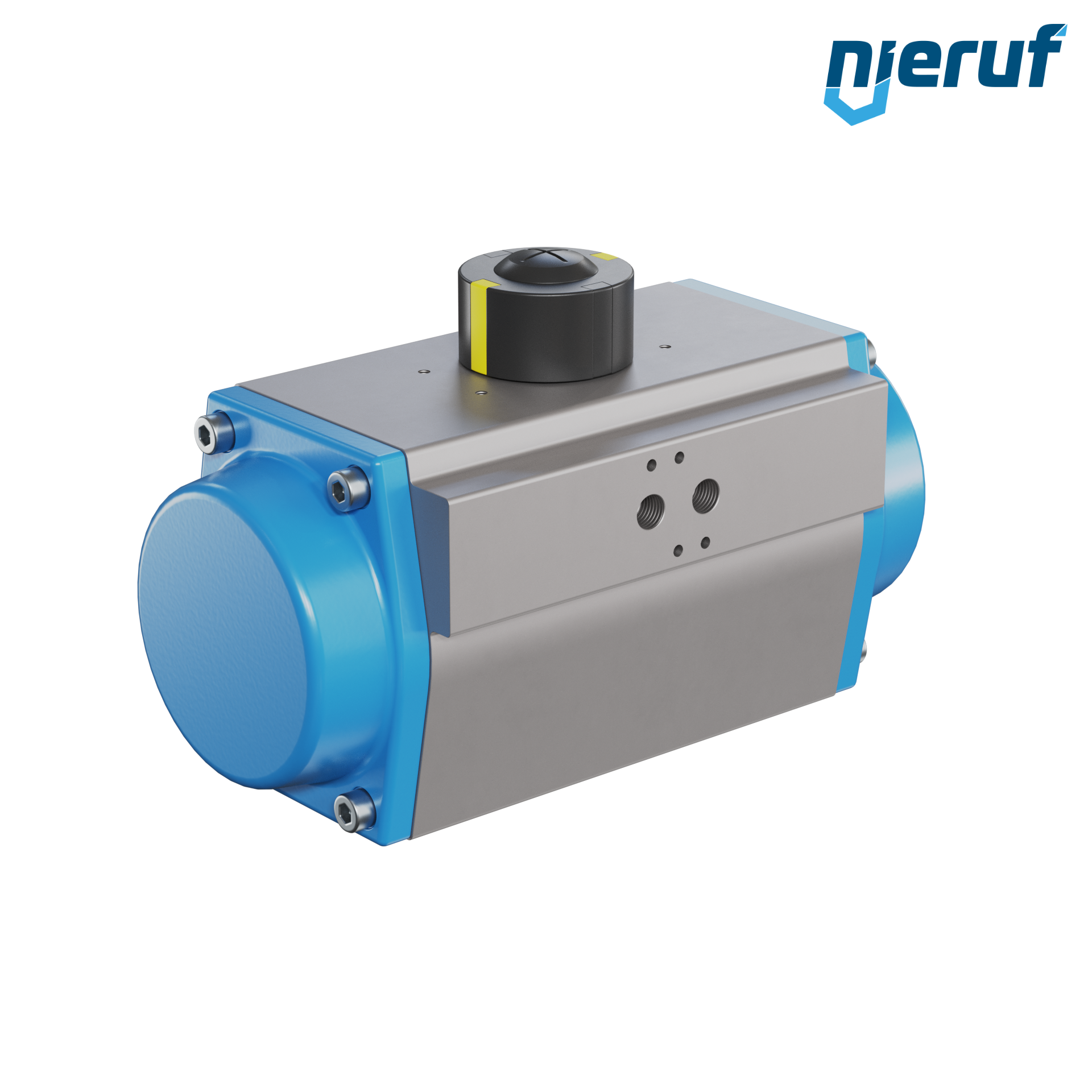 attuatore pneumatico AN02 a effetto semplice, apertura a molla GS-105 90° con 7 molle