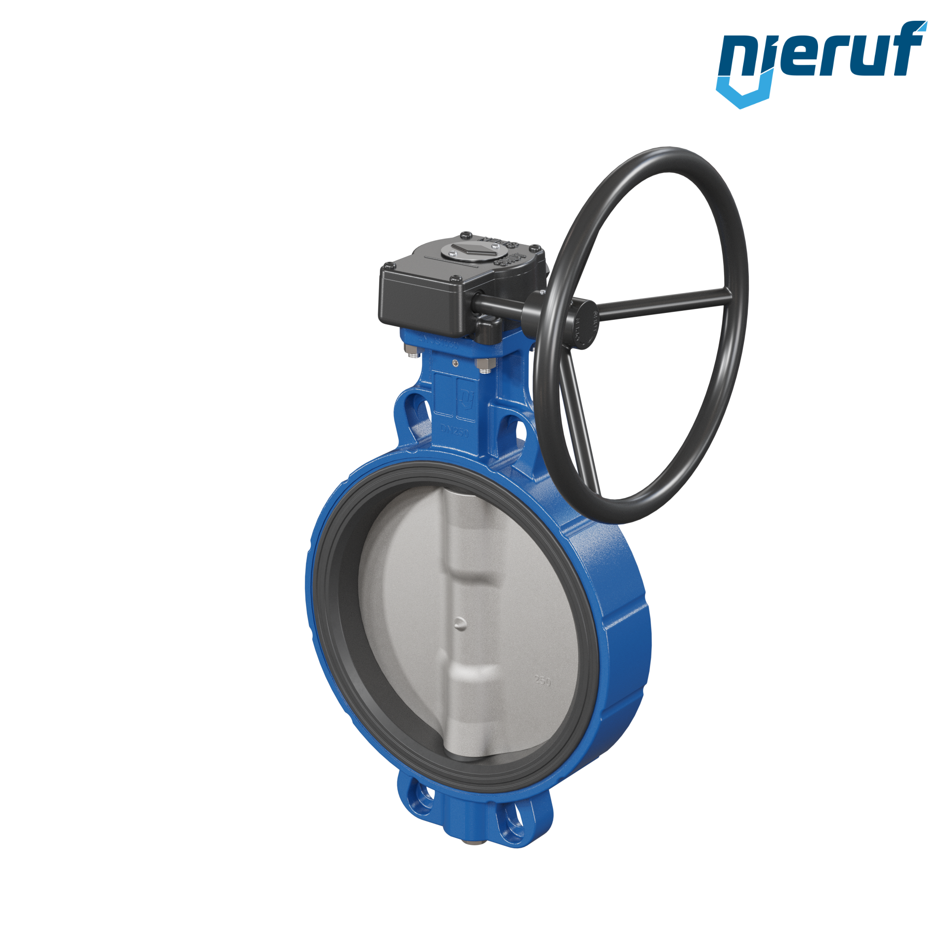 valvola a farfalla DN 250 PN6-PN10-PN16 & ANSI150 AK01 FPM volantino