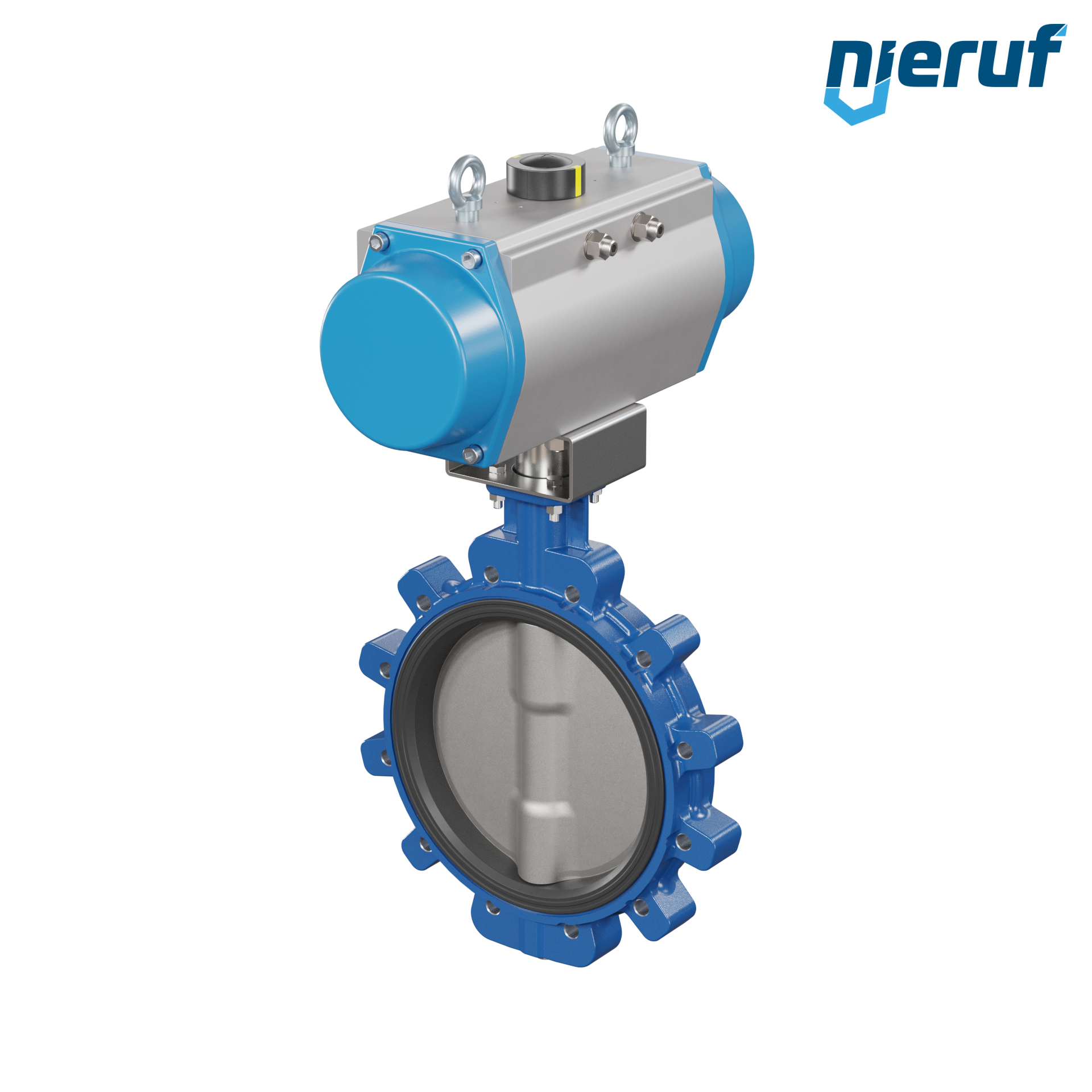 valvola a farfalla DN 300  AK02 EPDM alta temperatura & FDA attuatore pneumatico a semplice effetto chiusura a molla