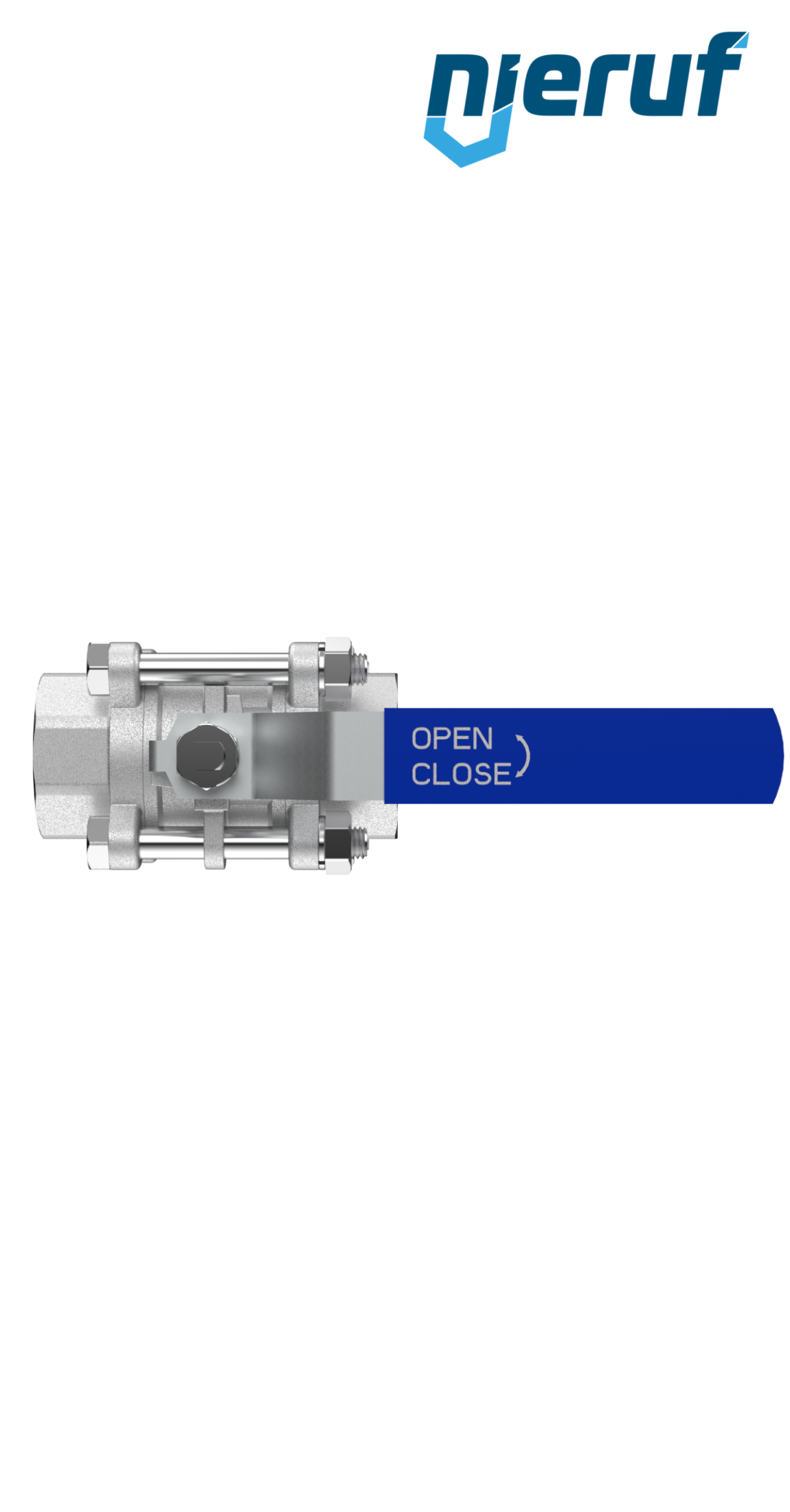 valvola a sfera in acciaio inossidabile DN15 - 1/2" pollici GK04 filettatura interna