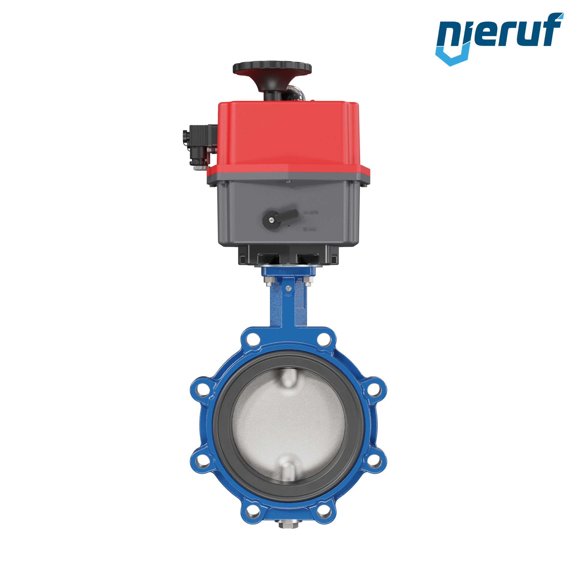 valvola a farfalla DN 150 con orecchie filettate / lug attuatore elettronico 24-240V FDA