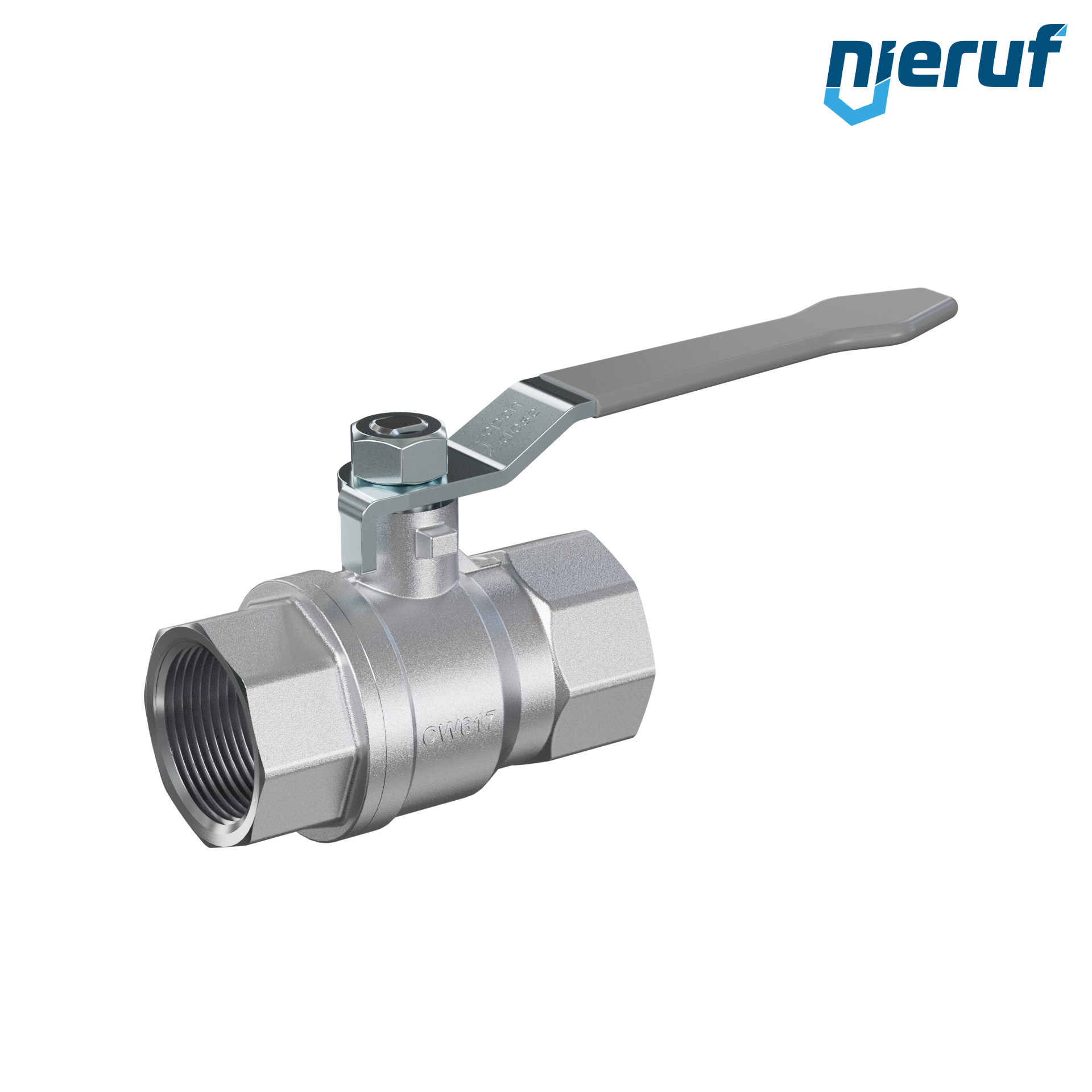 valvola a sfera in ottone DN25 - 1" pollici GK02 gas e acqua potabile DVGW