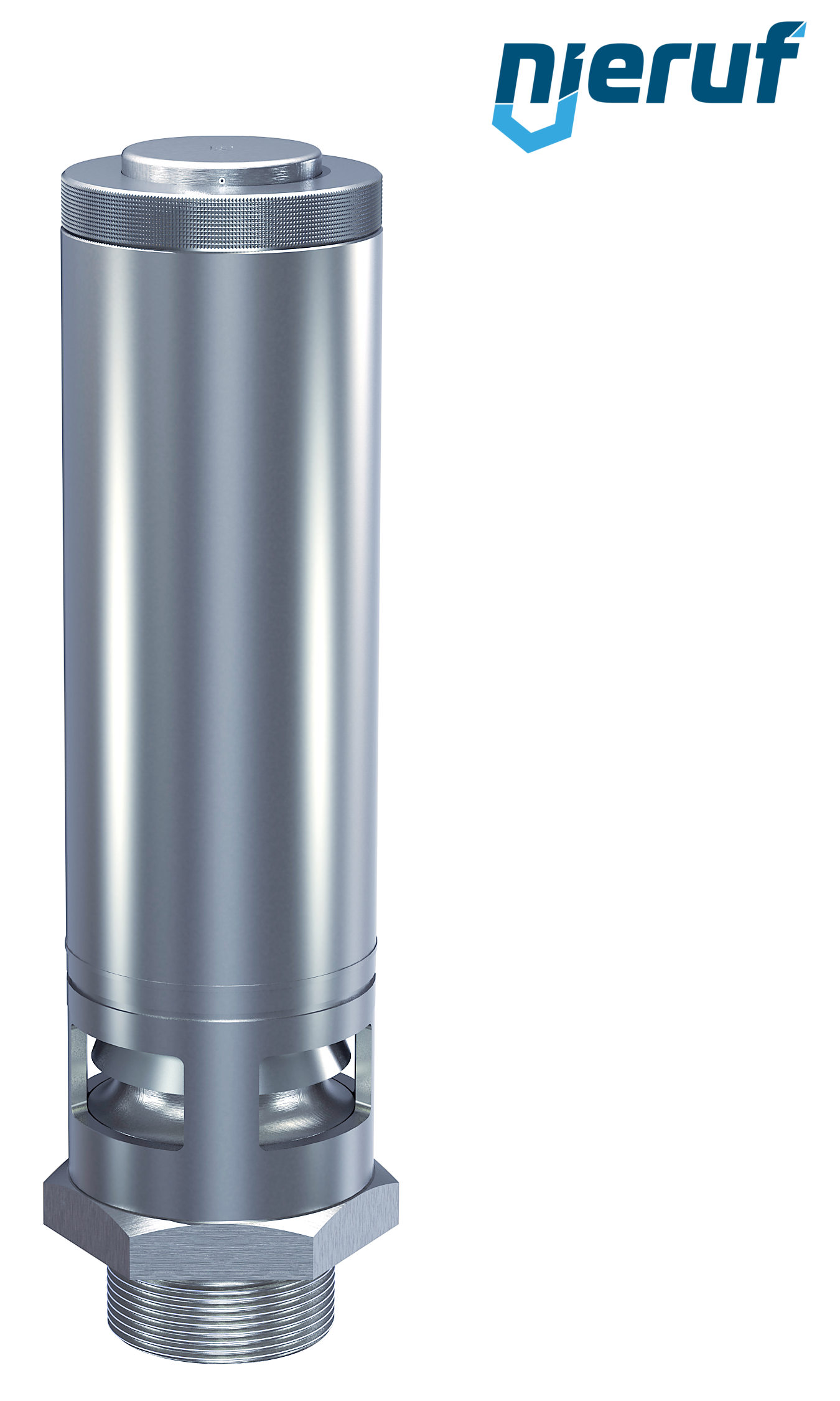 valvola di sicurezza 1 1/4" SV02 per aria compressa, acciaio inox FKM