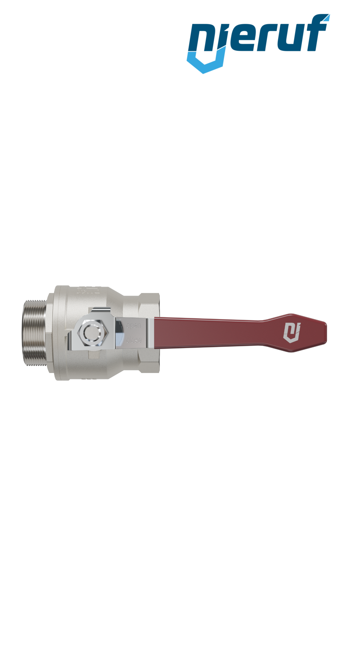 valvola a sfera a 2 vie DN40 - 1 1/2" pollici GK01 filettatura F x M