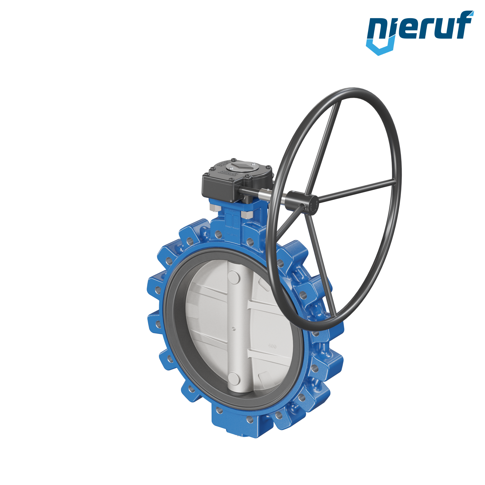 valvola a farfalla AK02 DN 400 PN10 conforme FDA volantino