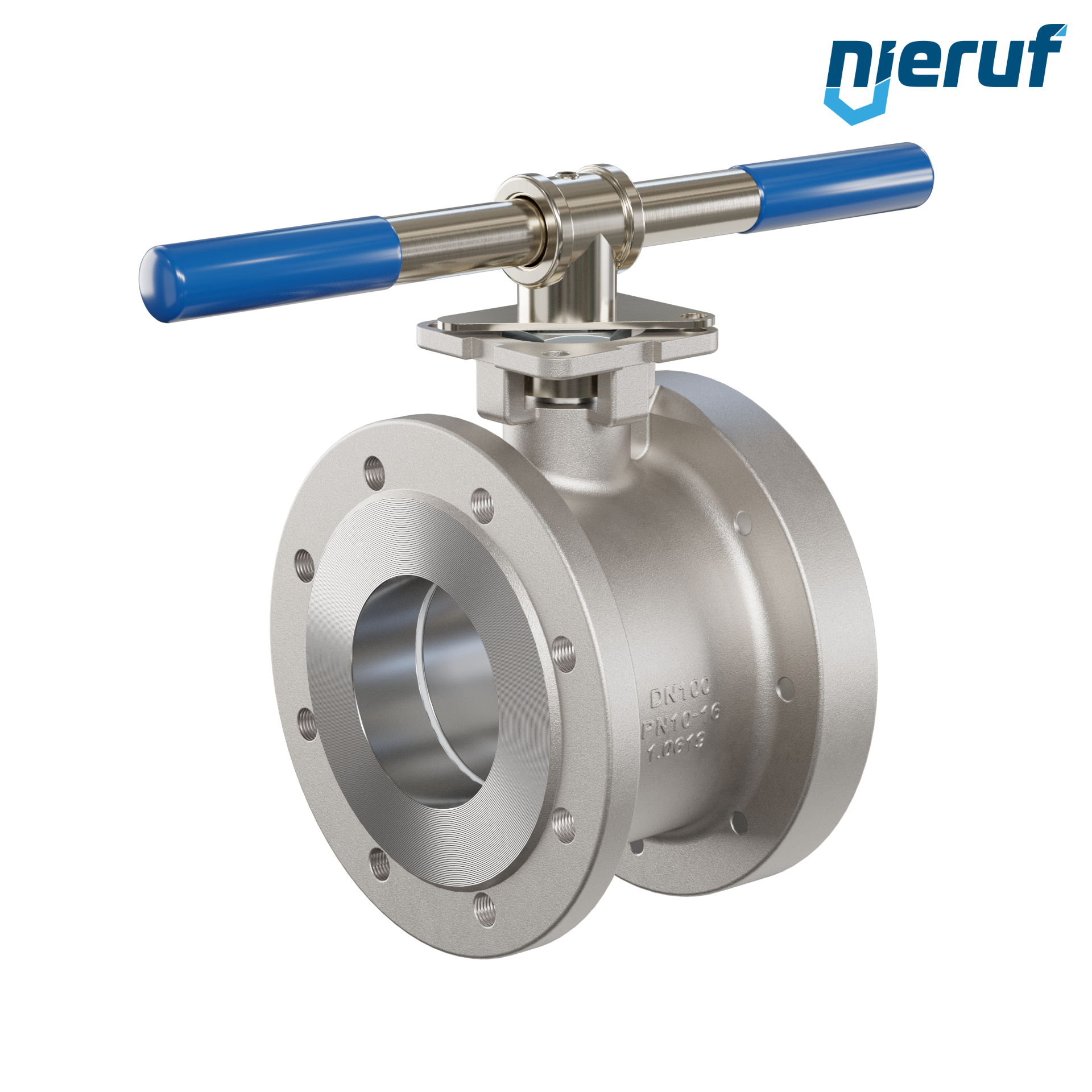 valvola a sfera dal design compatto DN100 PN16 FK04 acciaio inossidabile 1.4408
