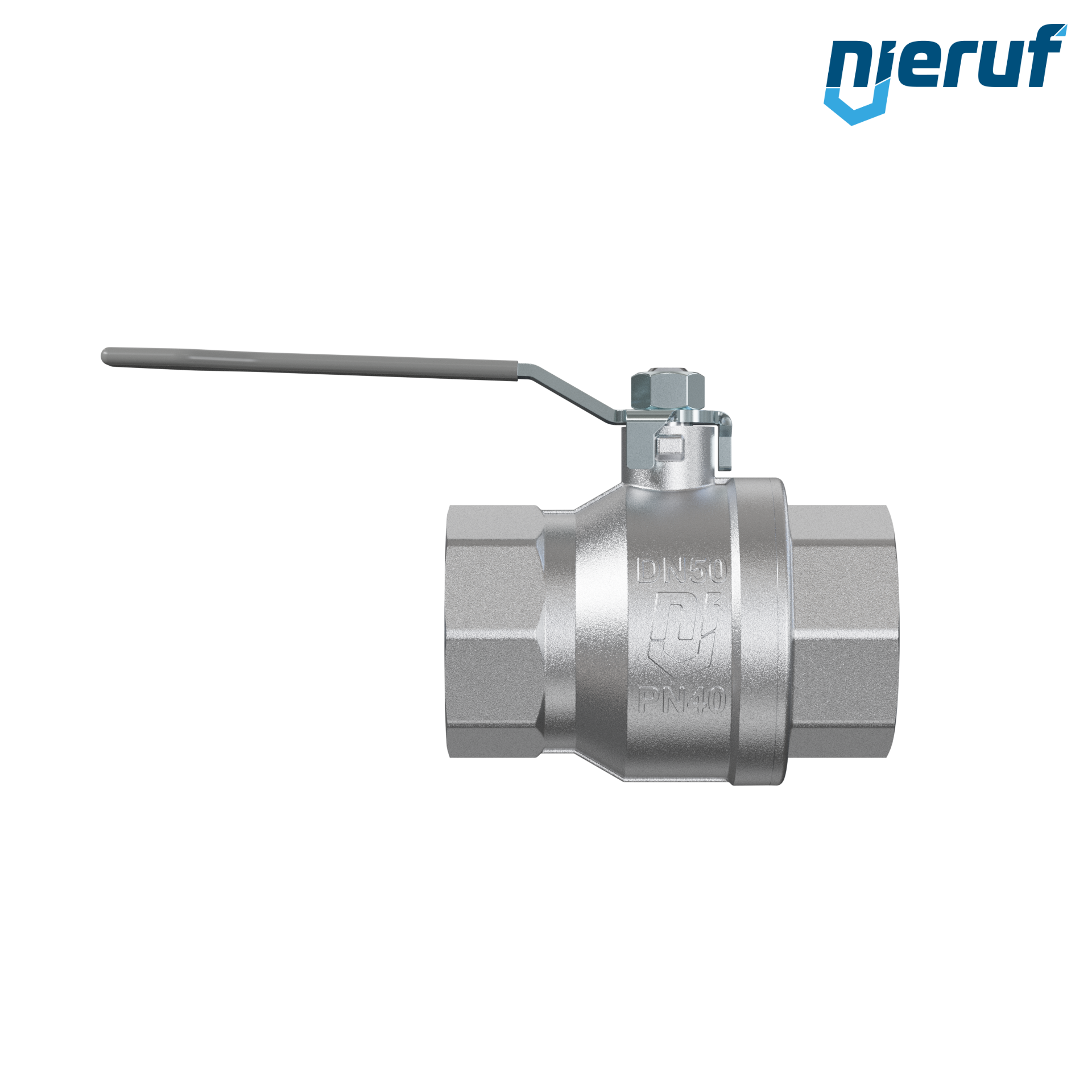 valvola a sfera in ottone DN50 - 2" pollici GK02 gas e acqua potabile DVGW