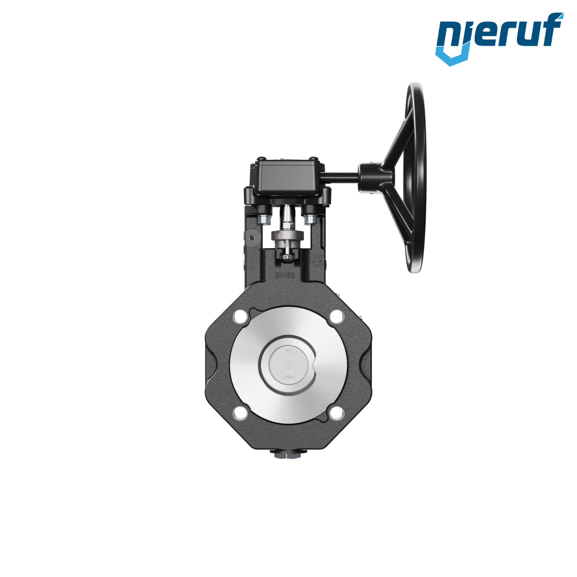 valvola a farfalla doppio eccentrico AK12 DN 65 PN10-40 volantino