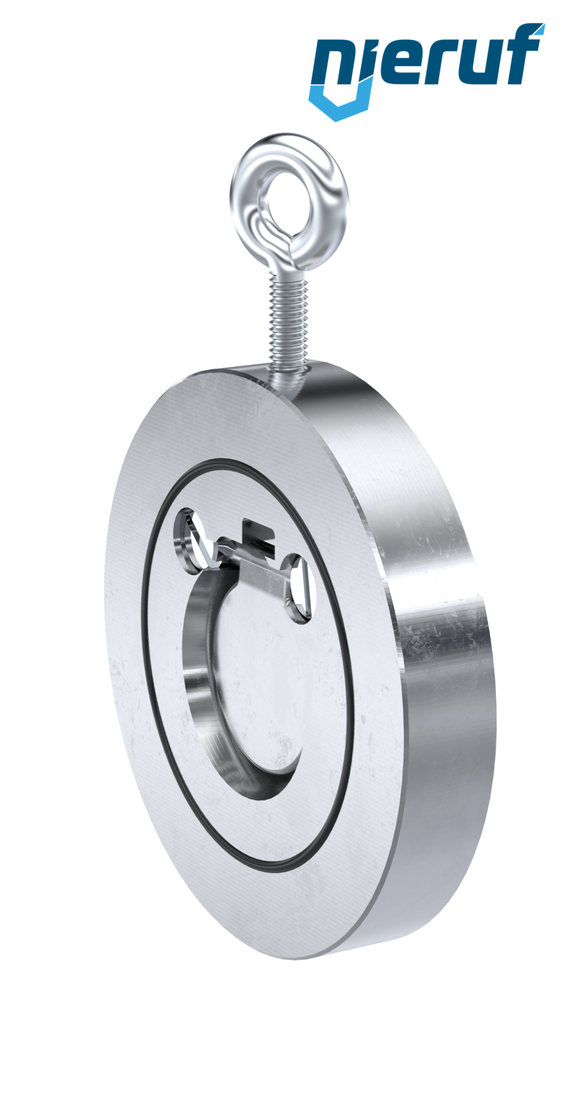 valvola di ritegno a clapet tipo wafer DN32 ZR01 acciaio 1.0460 / A 105 (zincato) FKM (Viton)