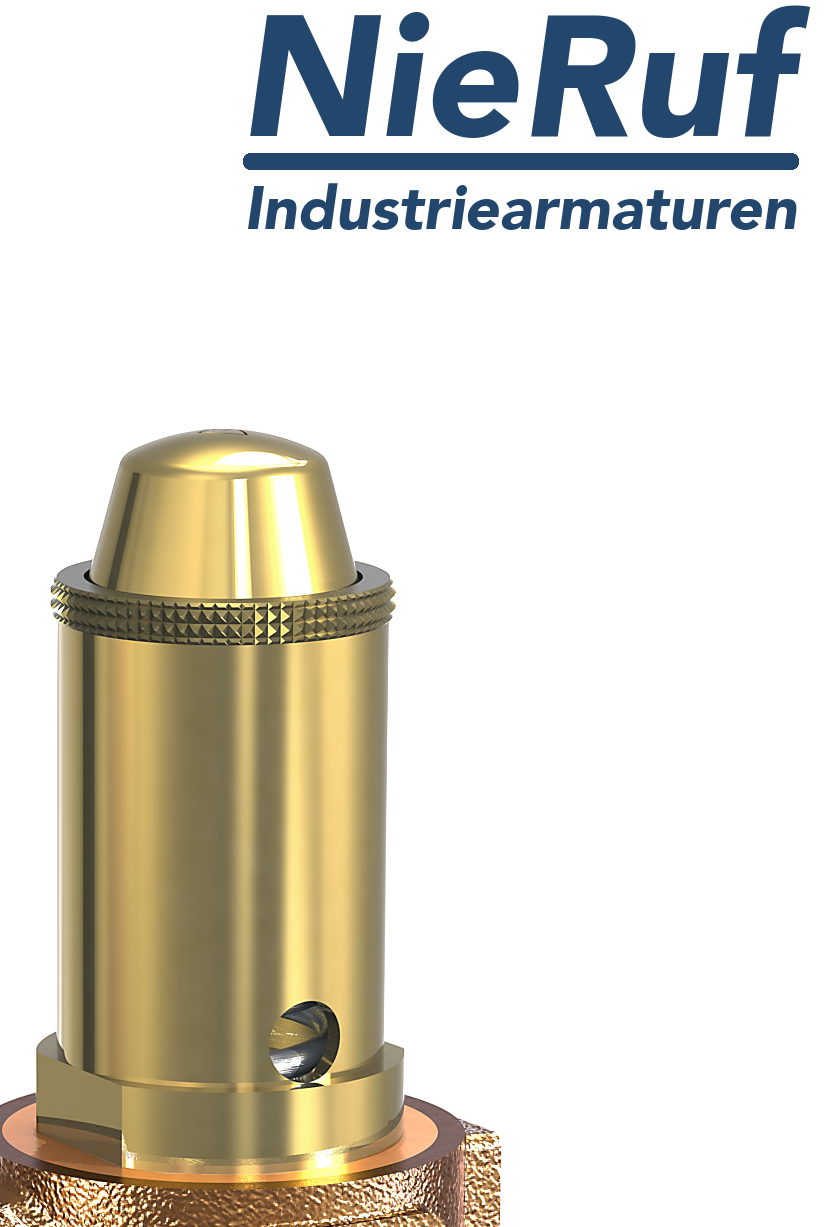 valvola di sicurezza 1/2" M  x 1" F SV04 fluidi liquidi, ottone rosso NBR