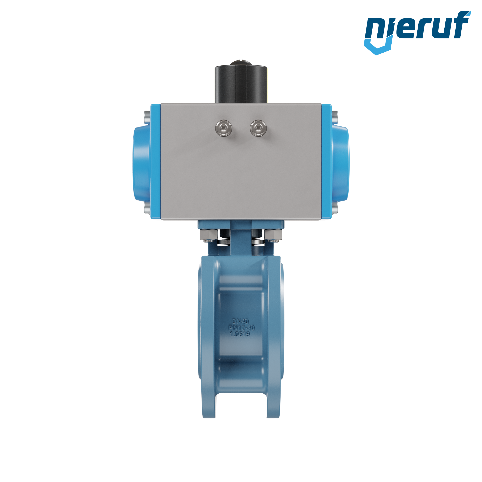 valvola a sfera flangiata dal design compatto DN40 PK06 azionamento rotativo pneumatico a doppio effetto