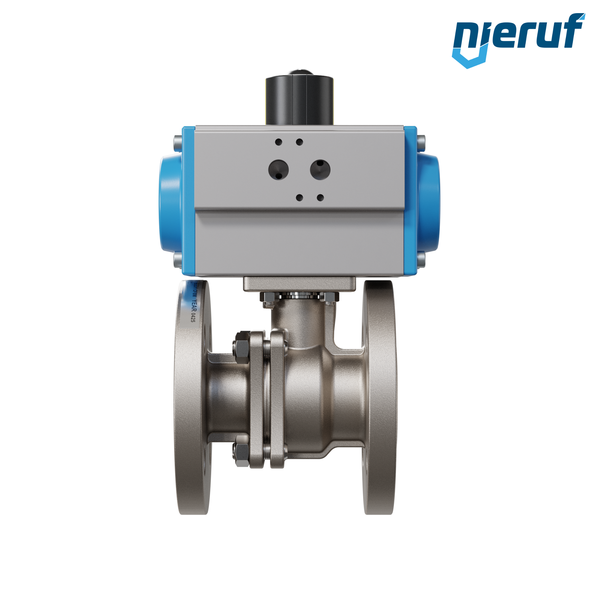 valvola a sfera flangiata DN32 PK05 azionamento rotativo pneumatico a doppio effetto