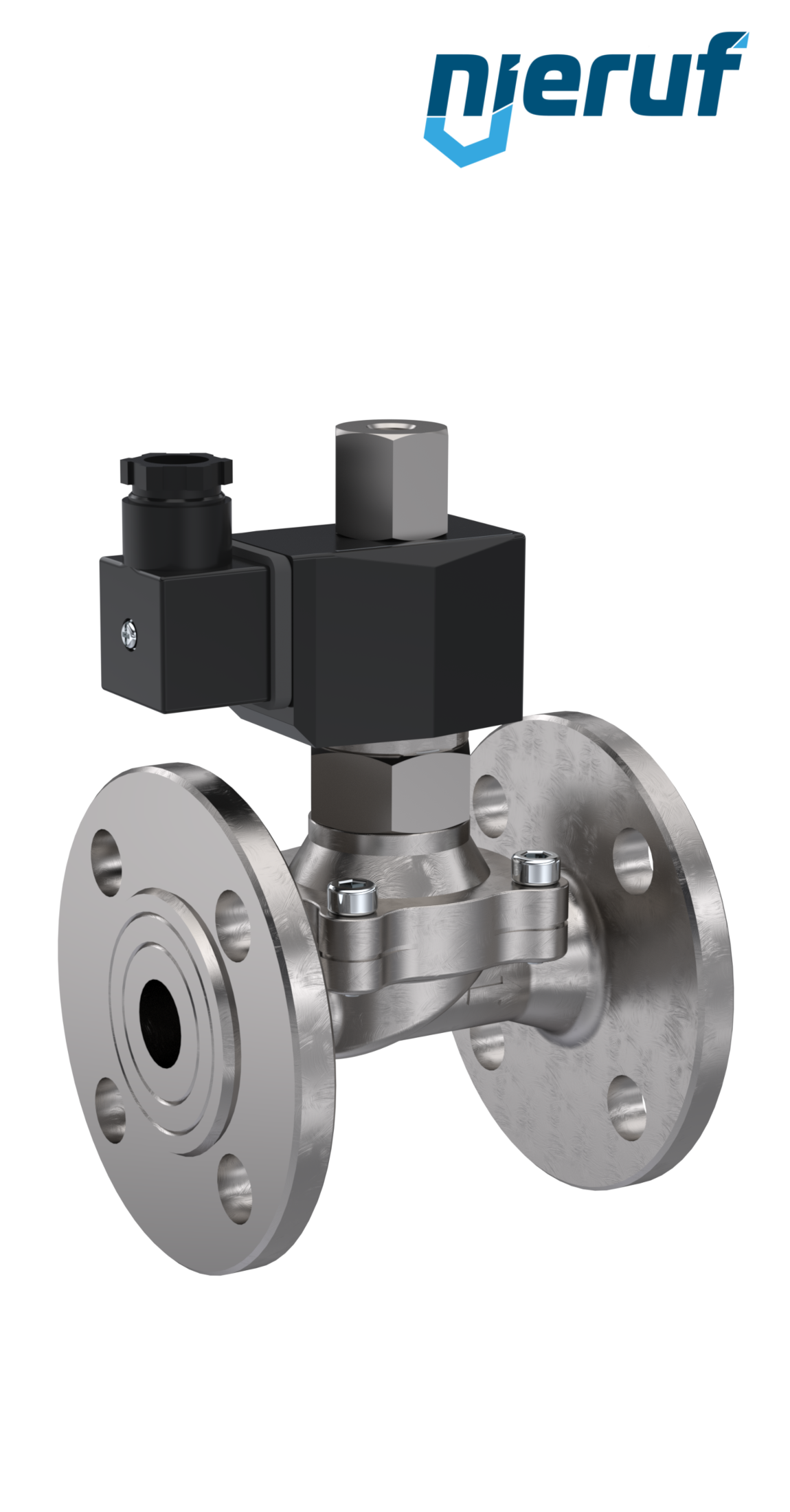flangia elettrovalvola DN25 acciaio inossidabile FV01 FKM 24V DC NO