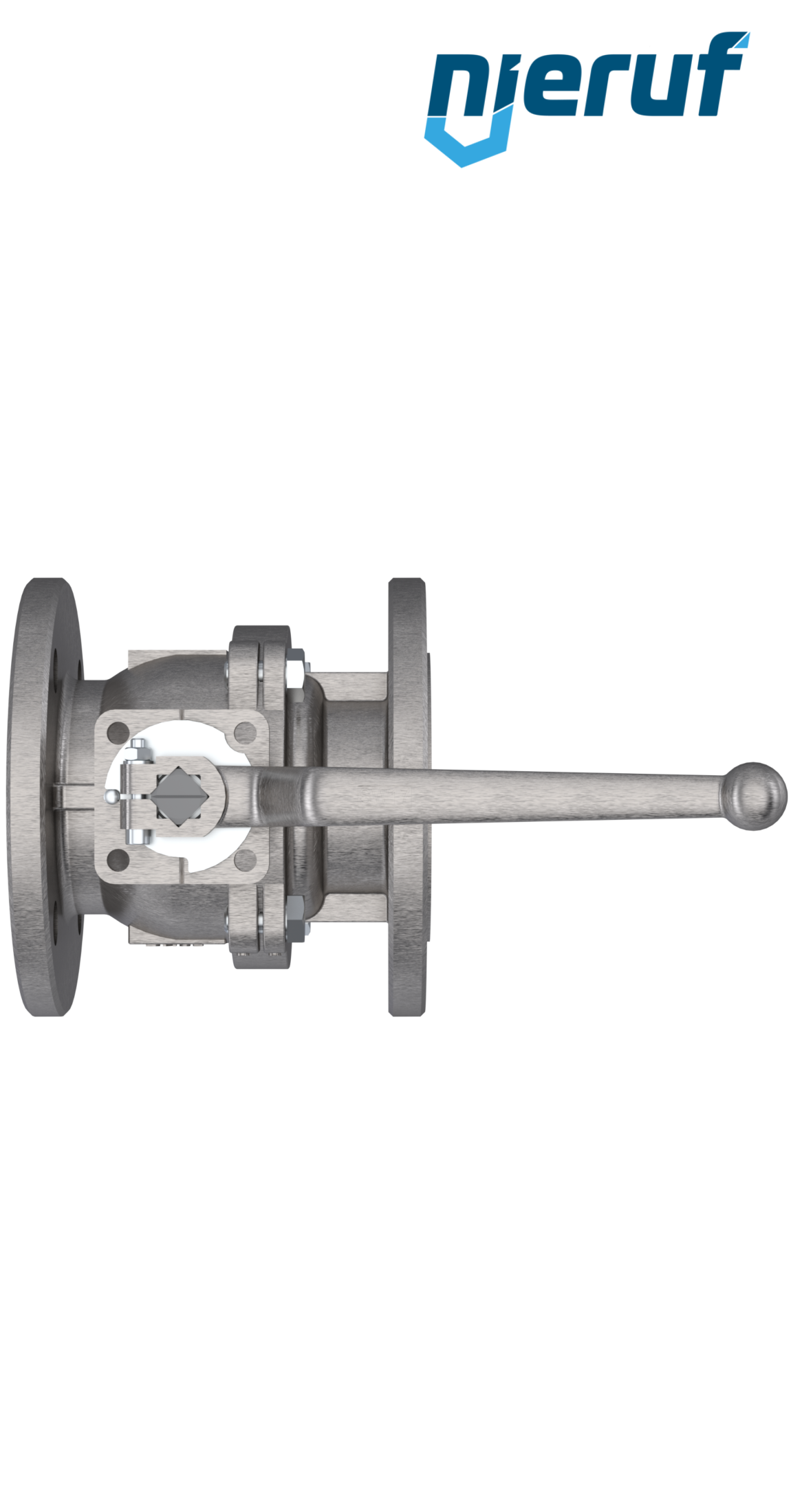 valvola a sfera flangiata per alte temperature FK05 DN40 PN16 in acciaio inossidabile 1.4408 fino a +30