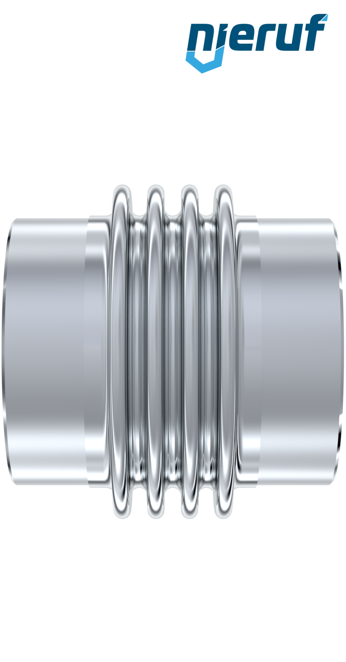 Giunto di dilatazione assiale DN100 - 114,3mm versione KP05 estremità a saldare e manicotto in acciaio inox