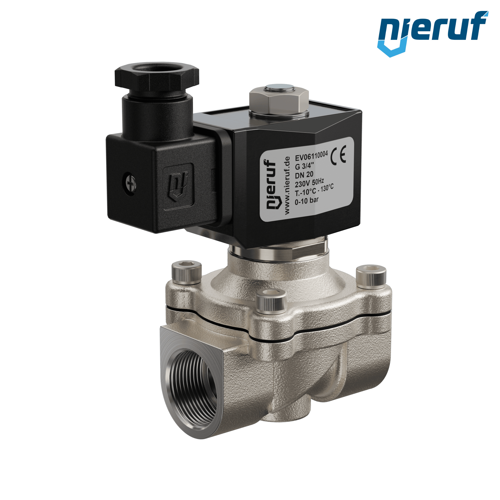 elettrovalvola G 3/4" pollici acciaio inossidabile EV06 EPDM 230V 50Hz