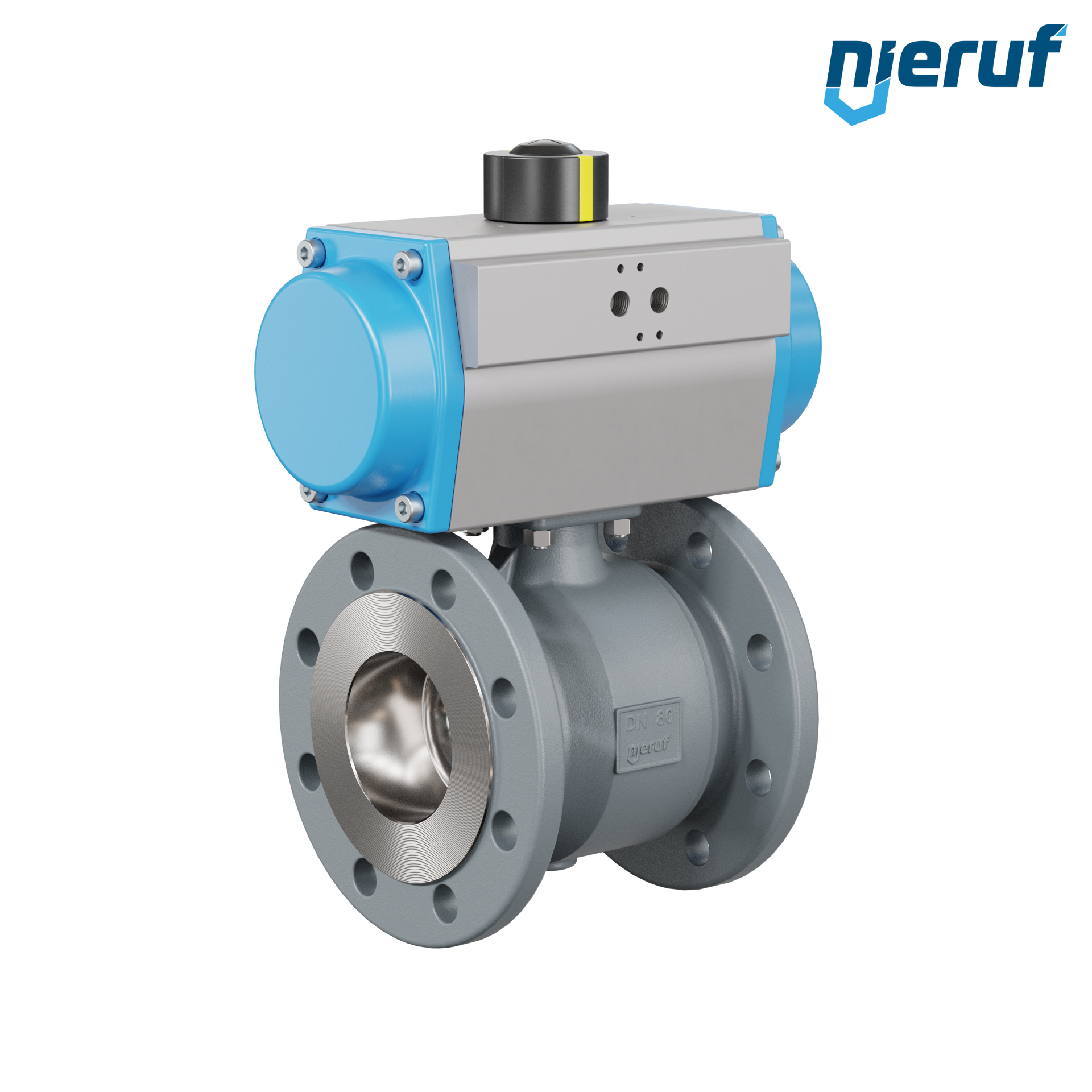 valvola a sfera automatica DN80 - 3" pollici PK04 azionamento rotativo pneumatico a semplice effetto