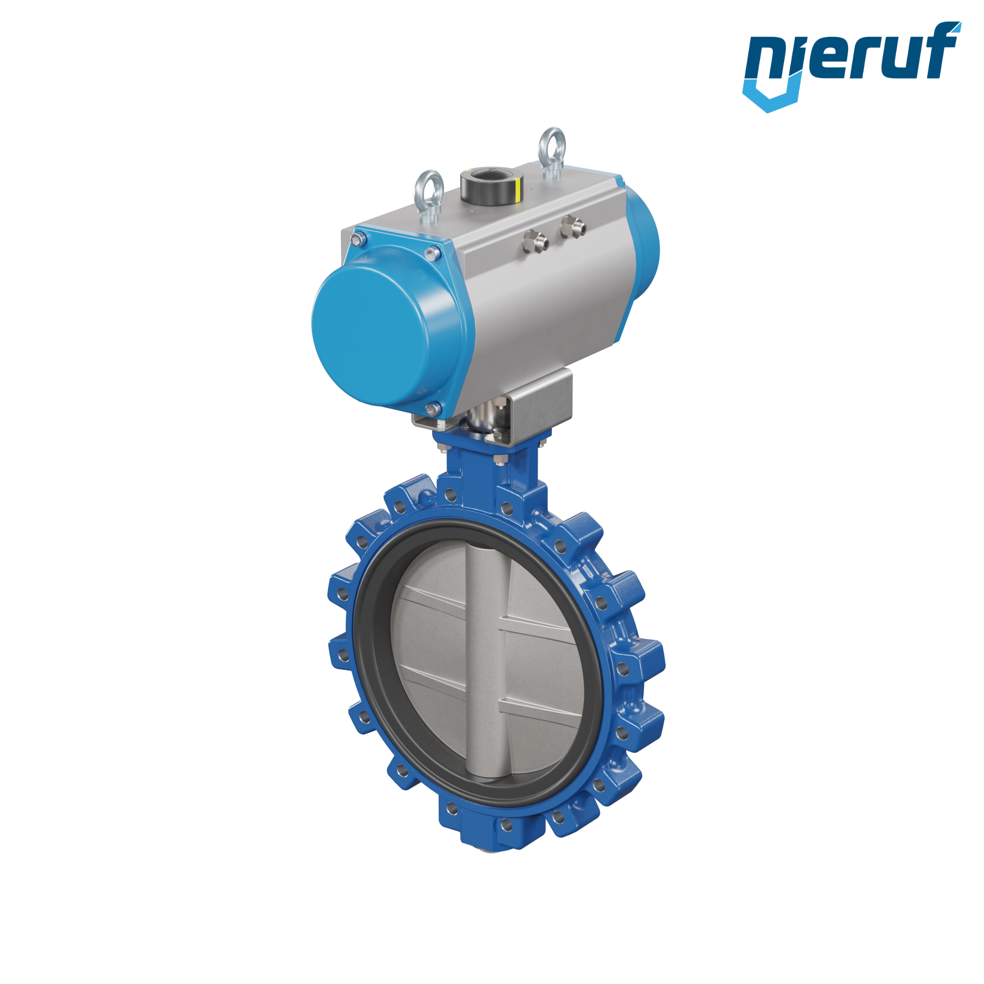 valvola a farfalla DN 350 AK02 FPM attuatore pneumatico a doppio effetto
