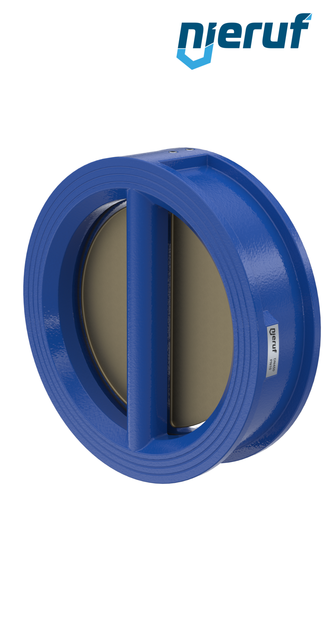 valvola di ritegno a doppio battente DN450 DR04 GGG40 NBR