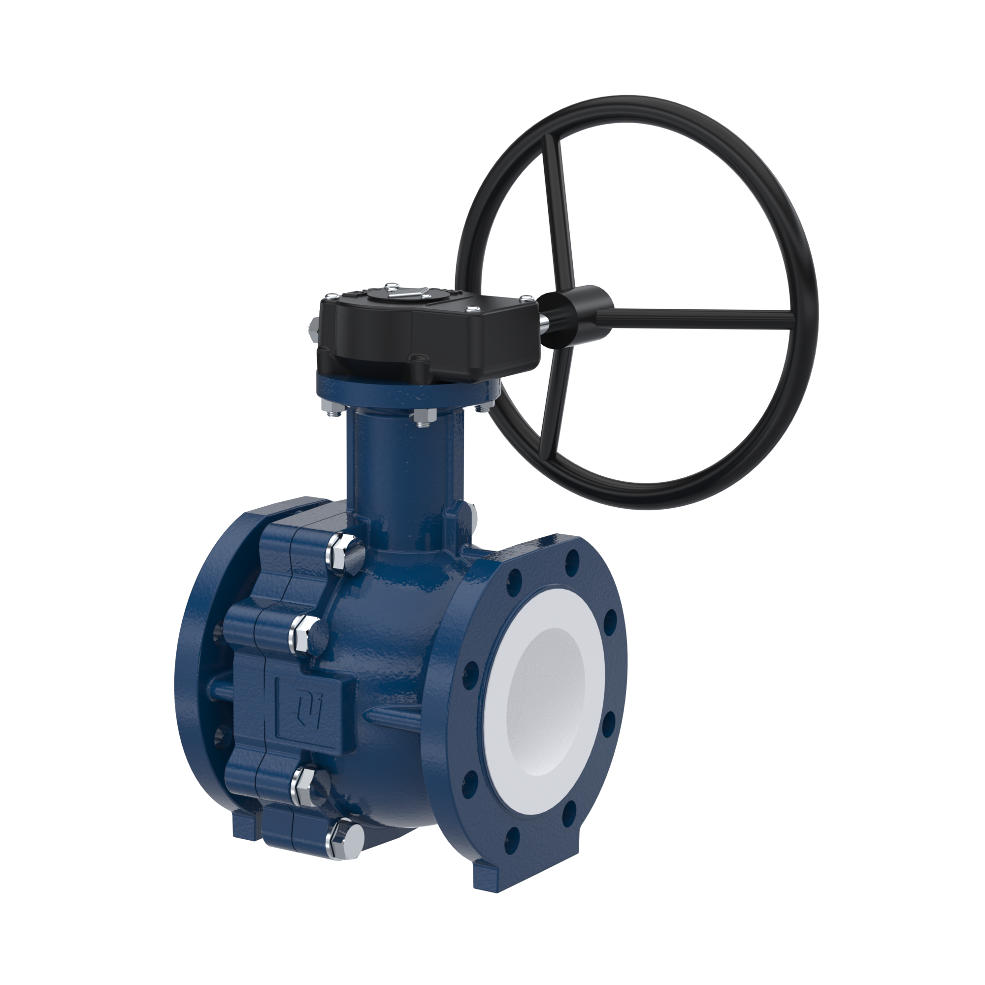 valvola a sfera flangiata PFA FK13 DN100 - 4" pollici ANSI 150 inghisa sferoidale 5.3103 con volantino manuale