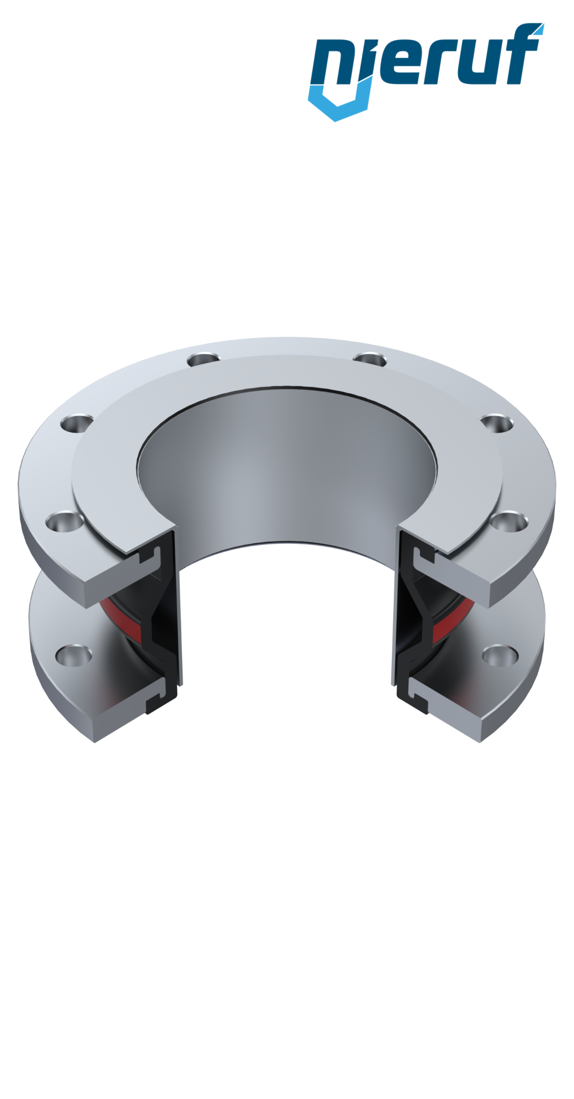 Compensatore piastra di rinforzo DN300 versione KP04 flange in acciaio EPDM