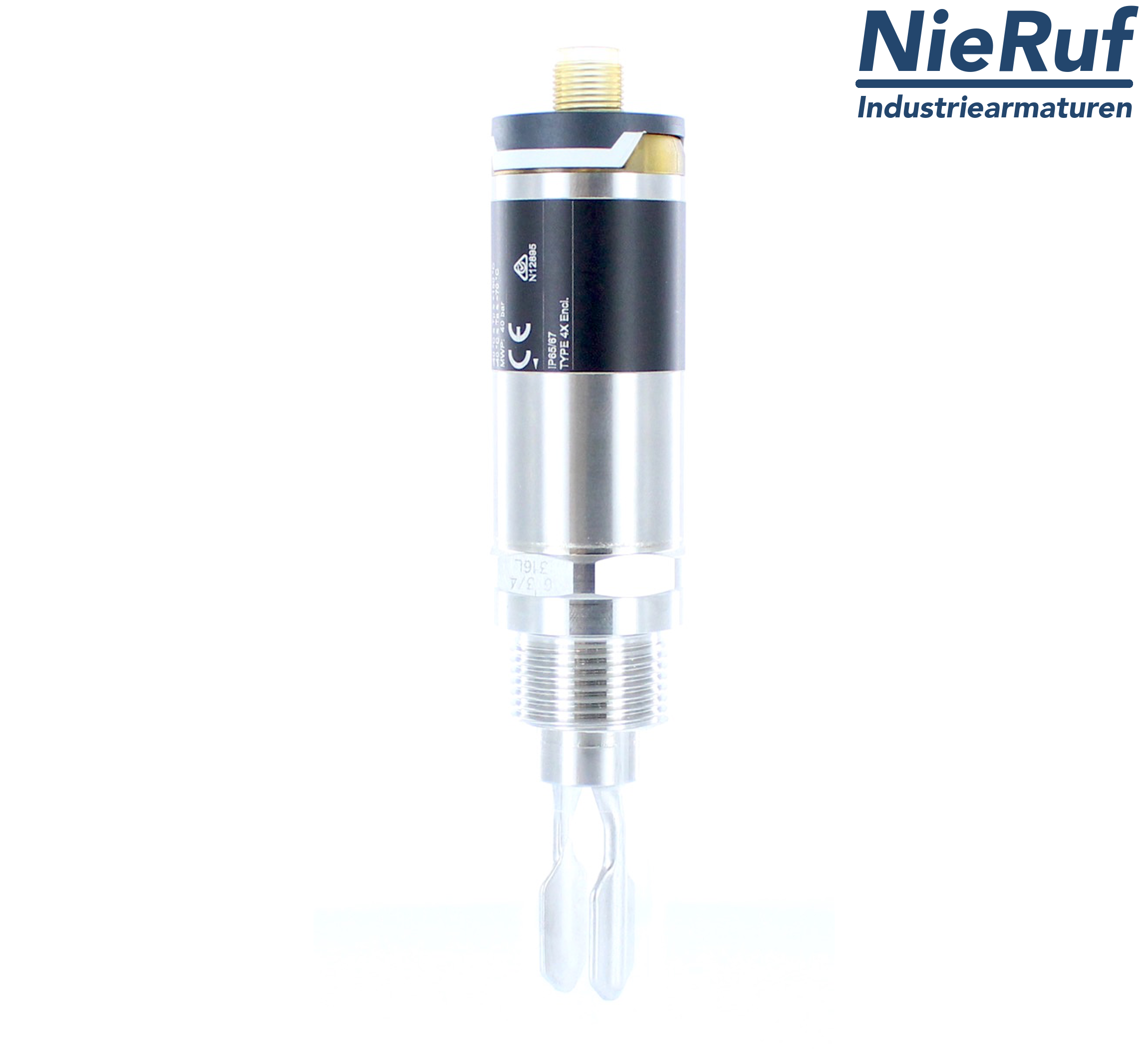 misuratore / sensore di livello per fluidi G 3/4" pollici FM01 spina M12 20 - 253 V AC/DC
