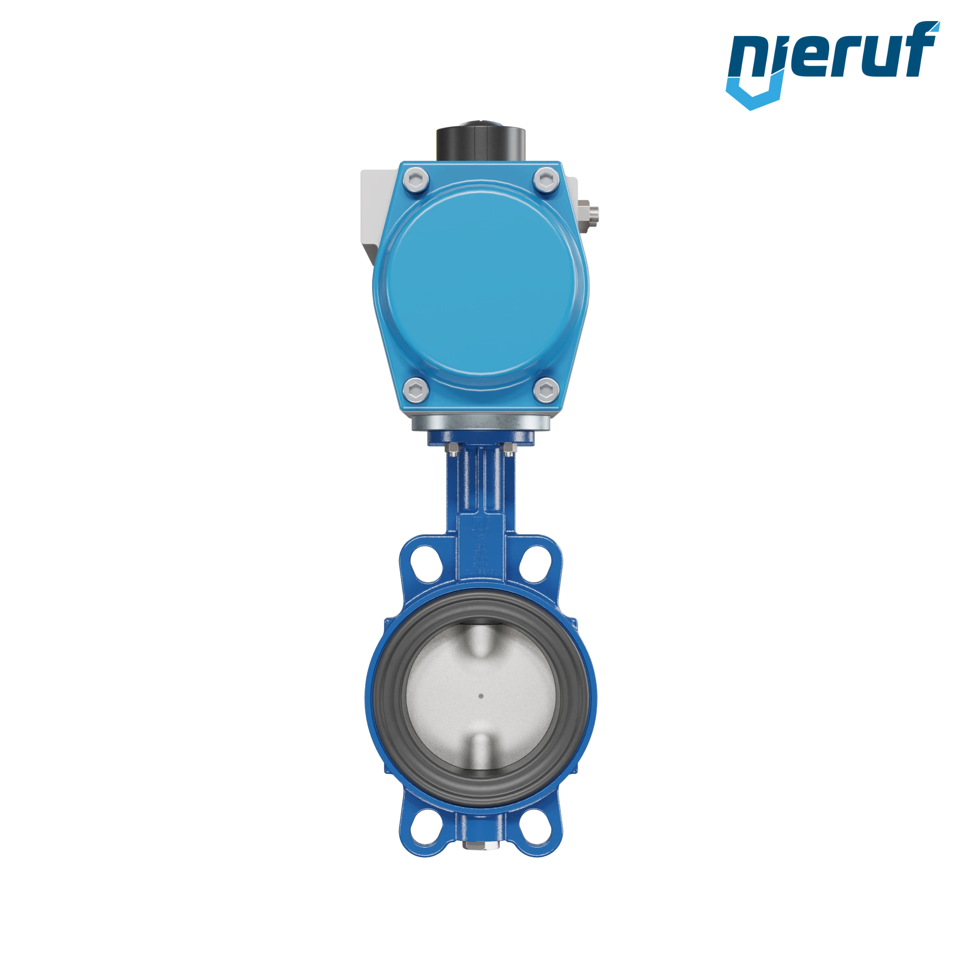 valvola a farfalla DN 100 AK01 NBR-70-nero DVGW gas attuatore pneumatico a semplice effetto chiusura a molla