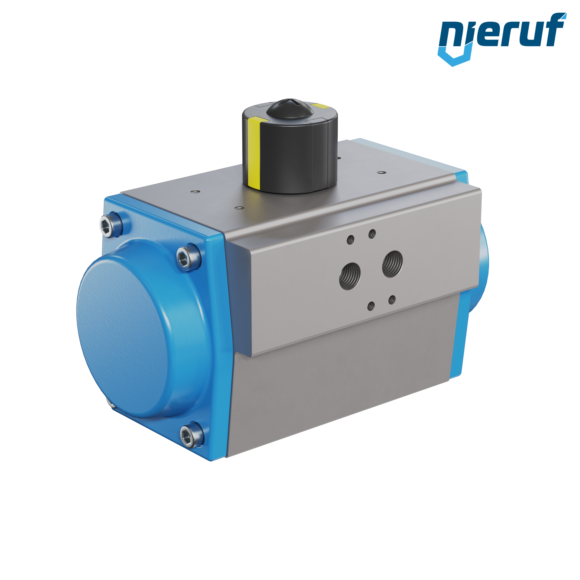 attuatore pneumatico AN02 a effetto semplice, apertura a molla GS-075 90° con 11 molle