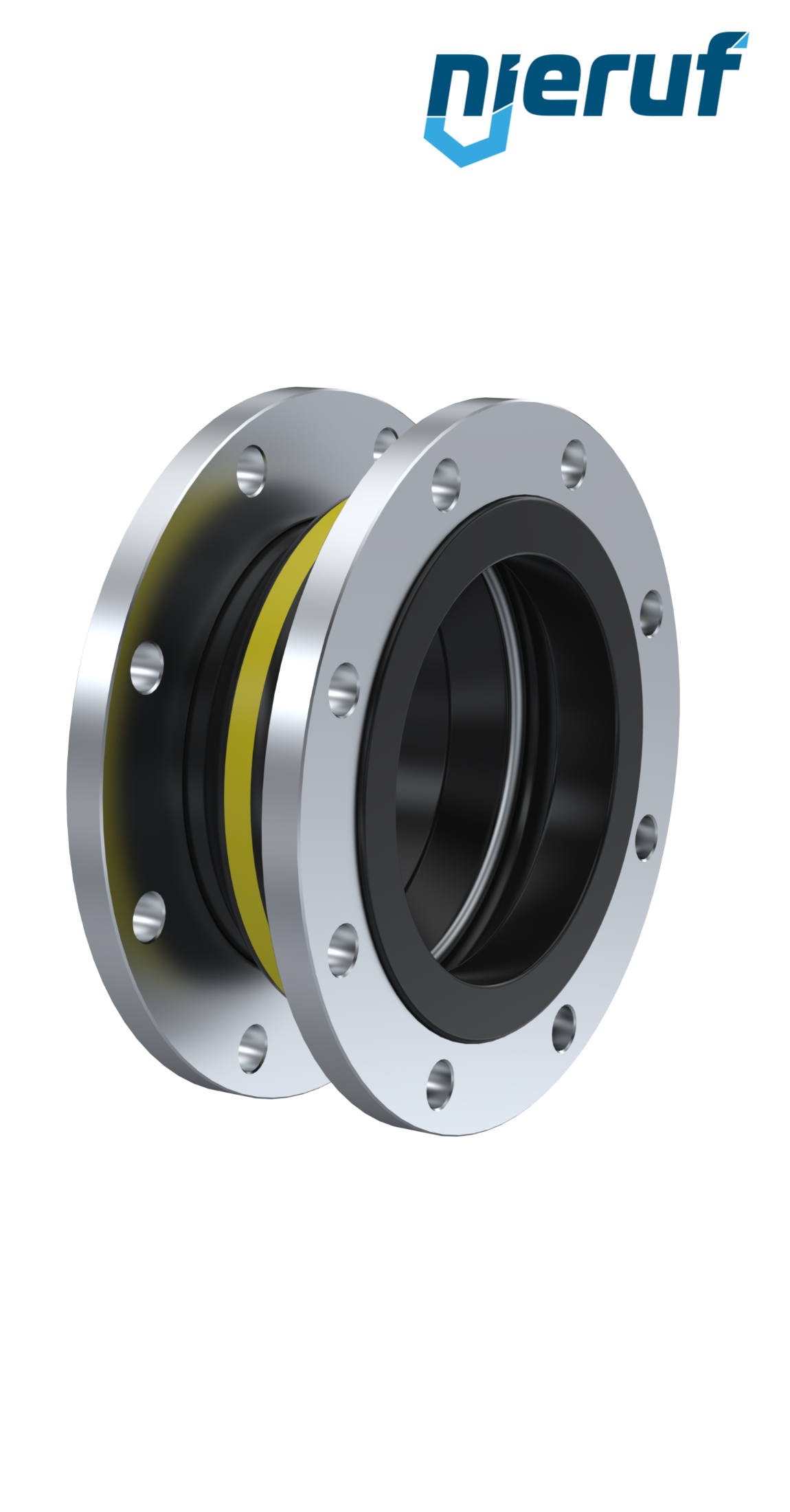 Compensatore o-ring di supporto per il vuoto DN150 versione KP04 flange in acciaio NBR