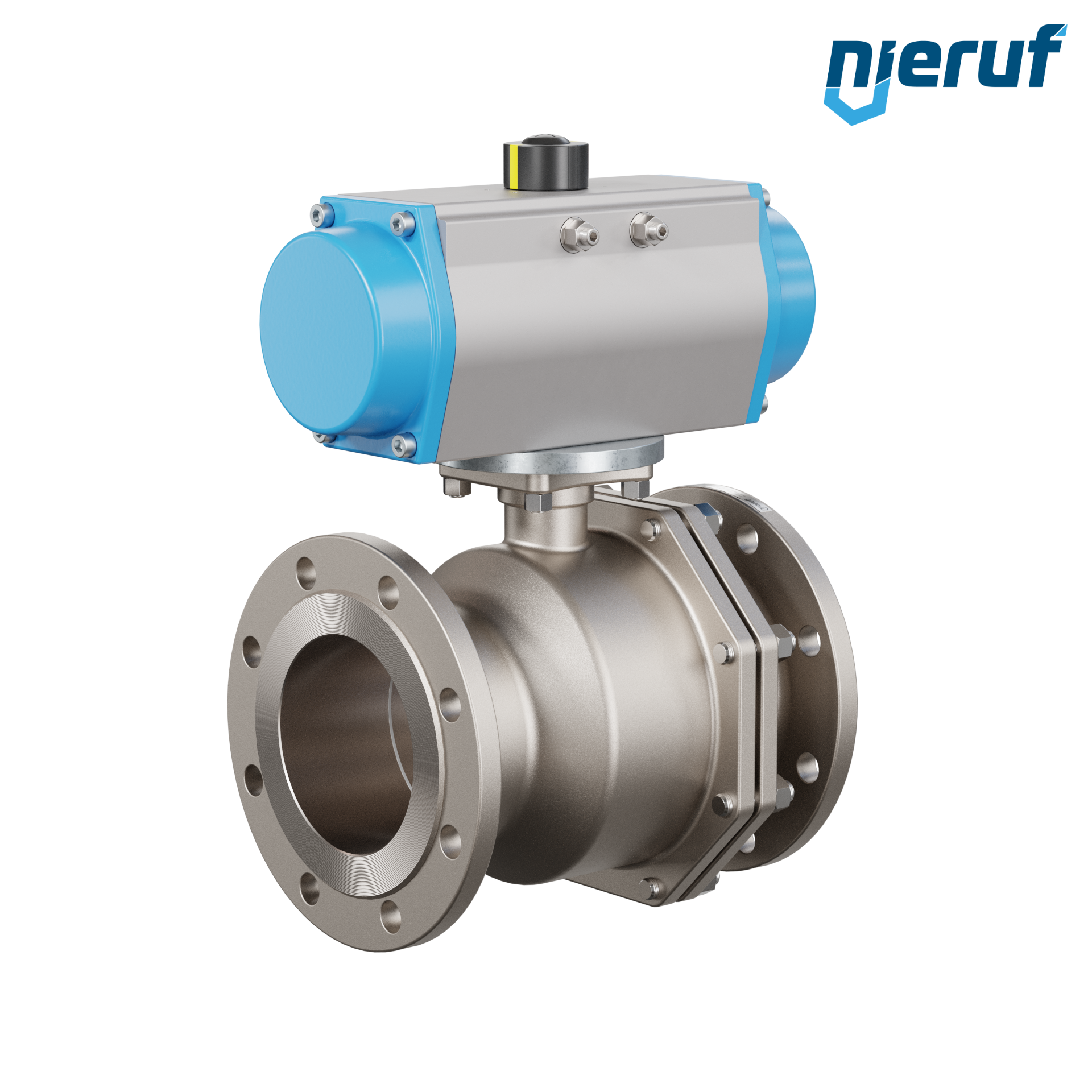 valvola a sfera flangiata DN150 PK05 azionamento rotativo pneumatico a doppio effetto