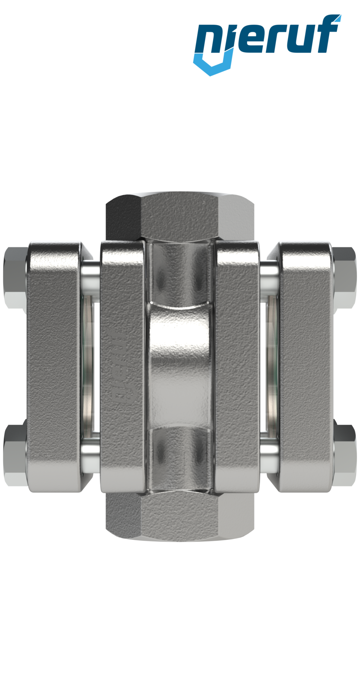 spia visiva / indicatore di flusso DN32 - 1 1/4" pollici acciaio inossidabile vetro calciosodico