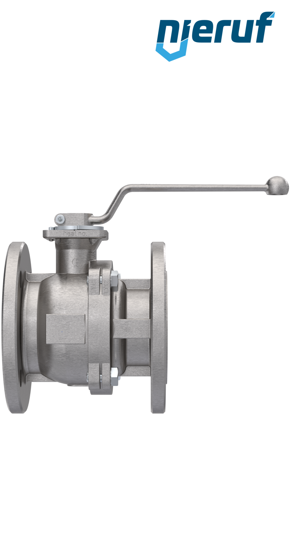 valvola a sfera flangiata per alte temperature FK05 DN40 PN16 in acciaio inossidabile 1.4408 fino a +30