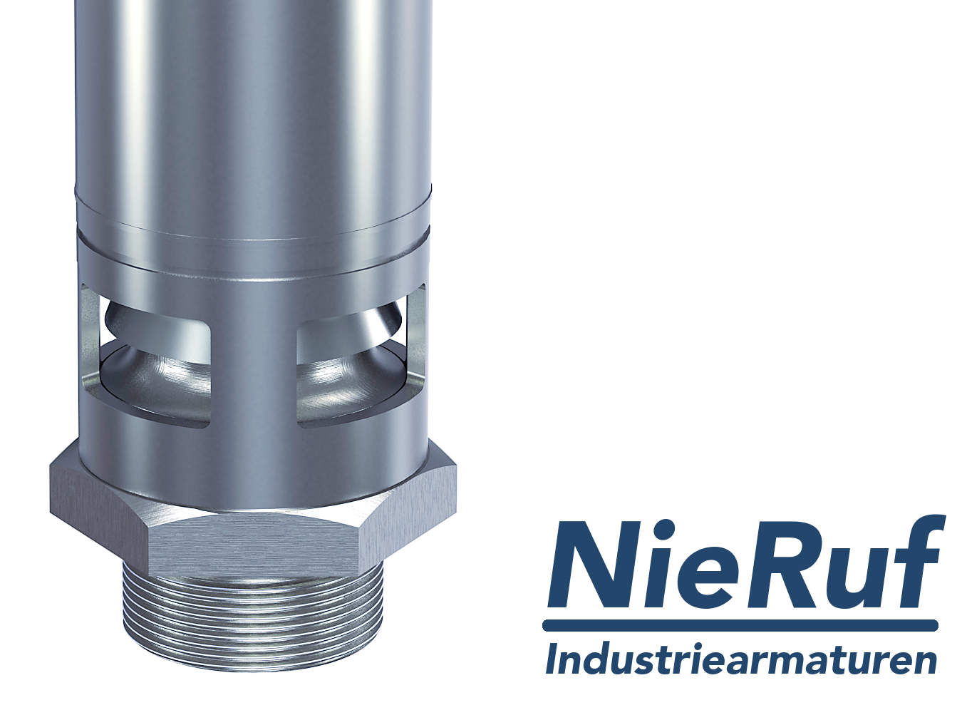 valvola di sicurezza 3/4" M  x 1 1/4" F SV06 fluidi liquidi, acciaio inox NBR