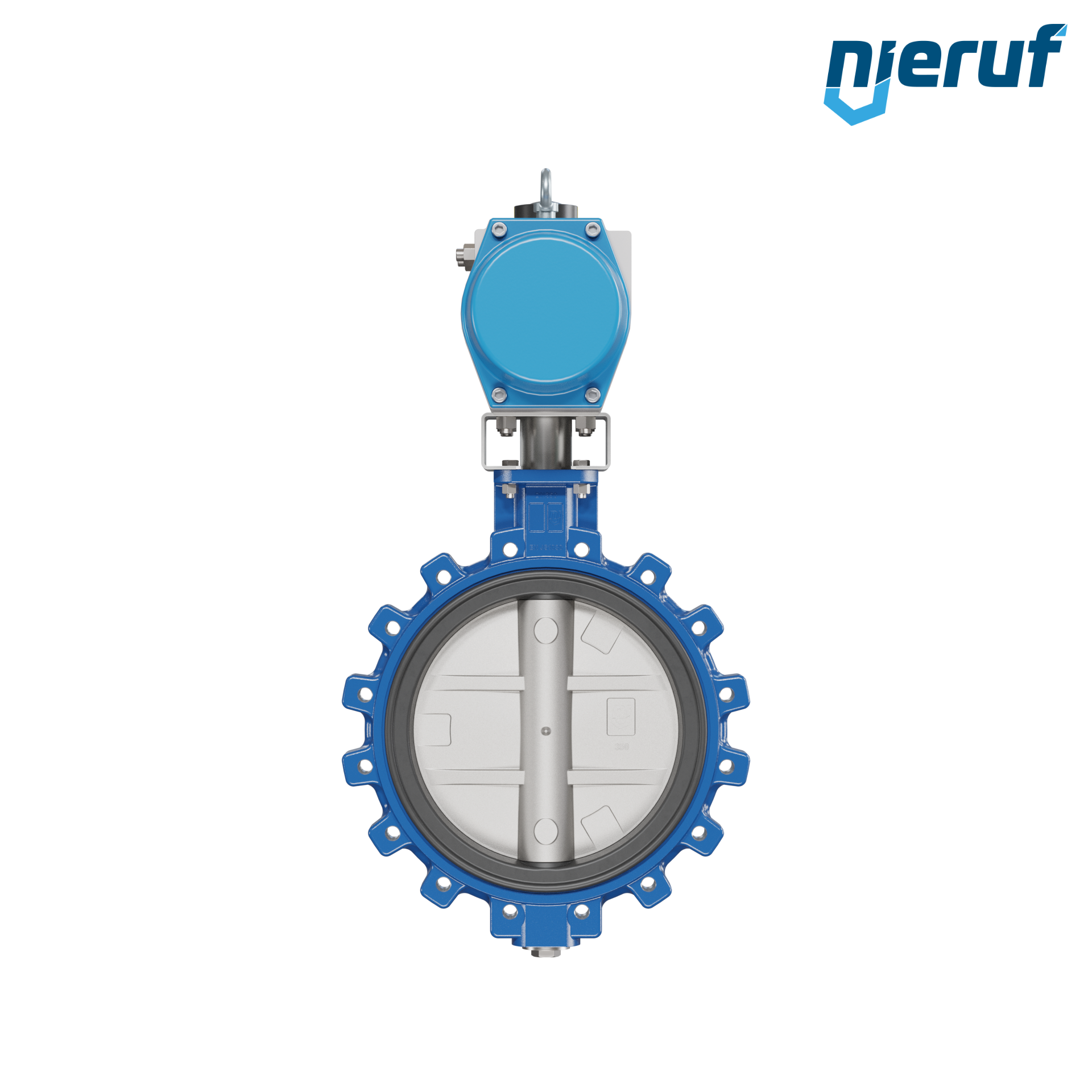 valvola a farfalla DN 350 AK02 FPM attuatore pneumatico a doppio effetto