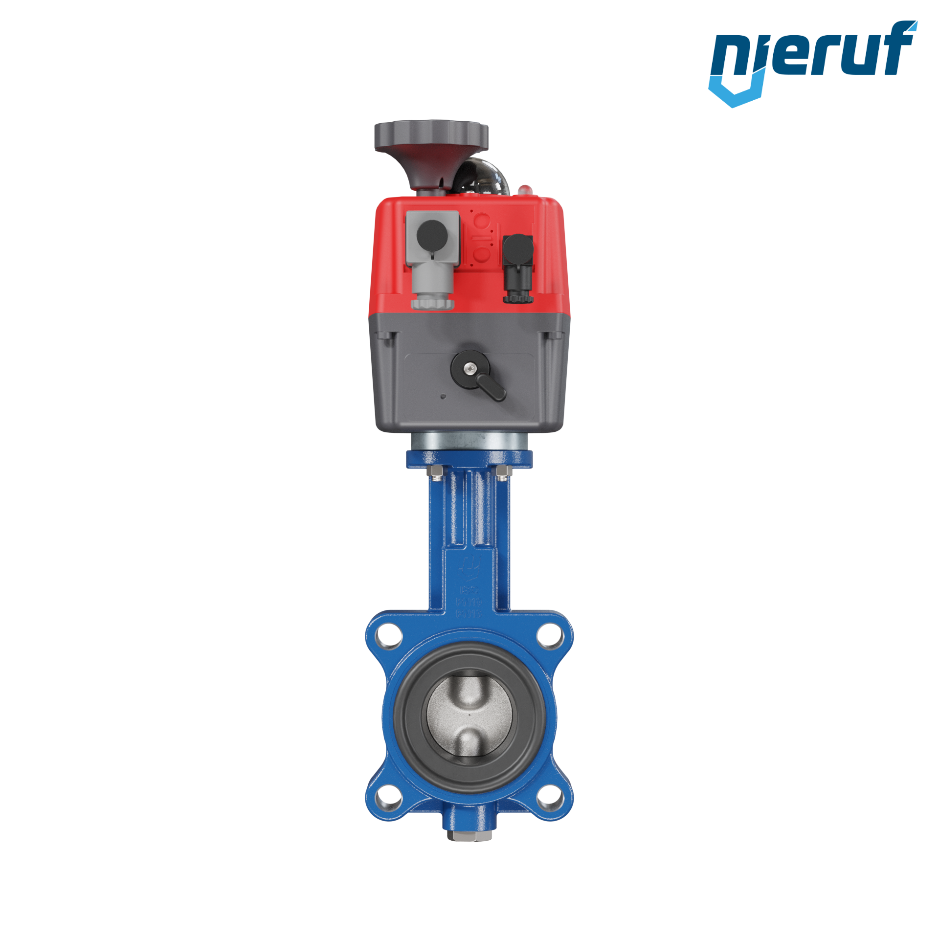 valvola a farfalla DN 50 con orecchie filettate / lug attuatore elettronico 24-240V DVGW-acqua potabile