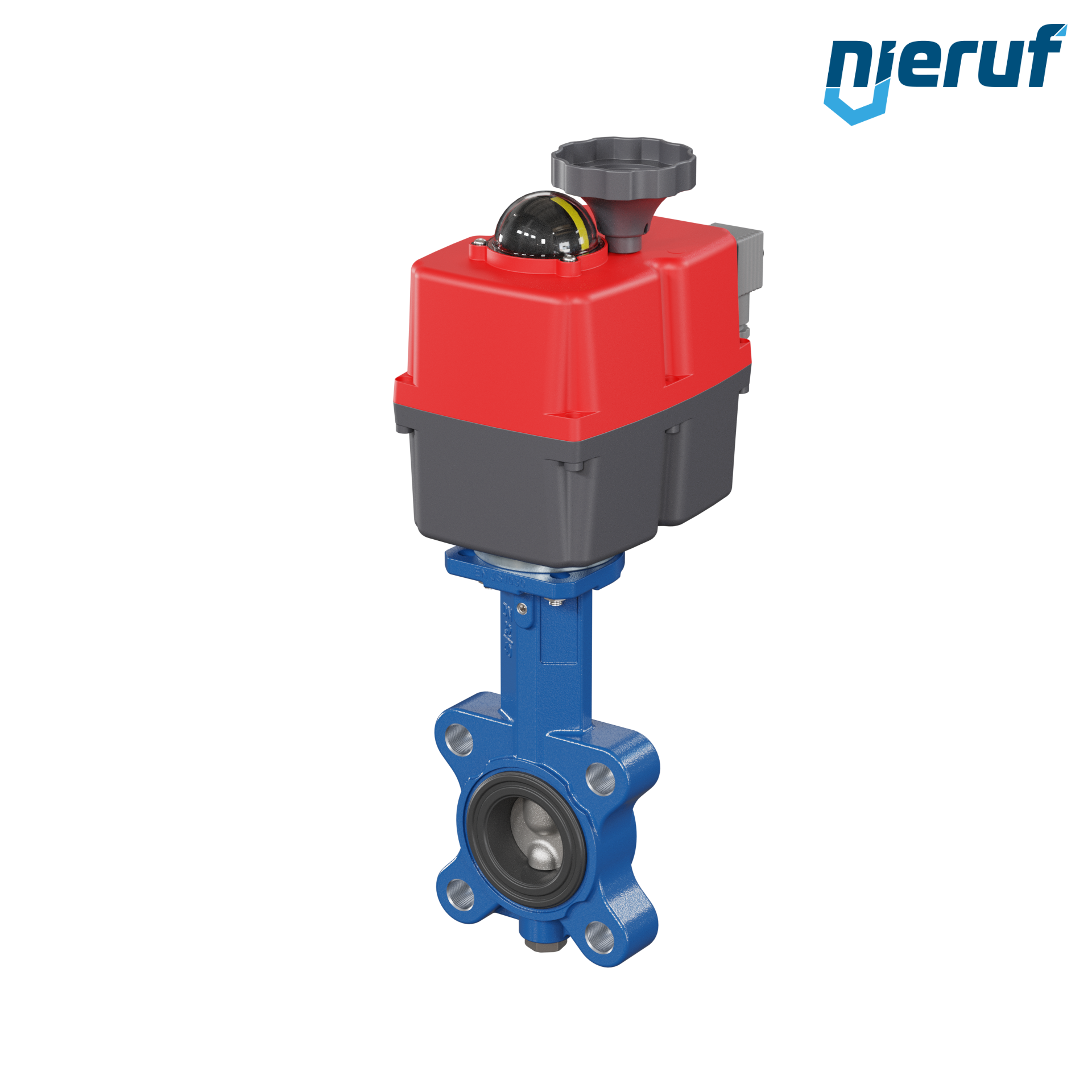 valvola a farfalla DN 40 con orecchie filettate / lug attuatore elettronico 24-240V FDA