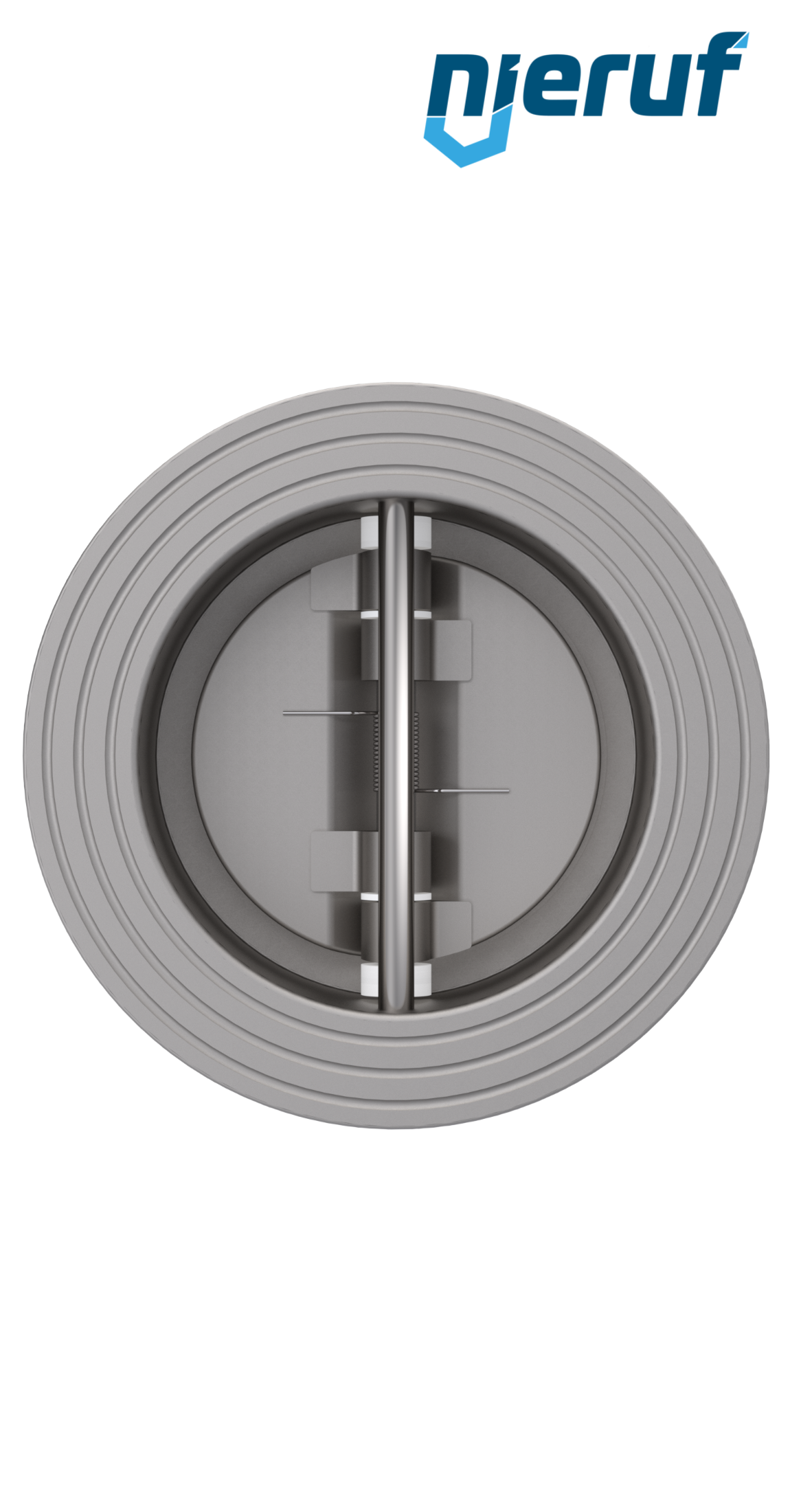 valvola di ritegno a doppio battente DN80 DR03 acciaio inossidabile 1.4408 FKM (Viton)