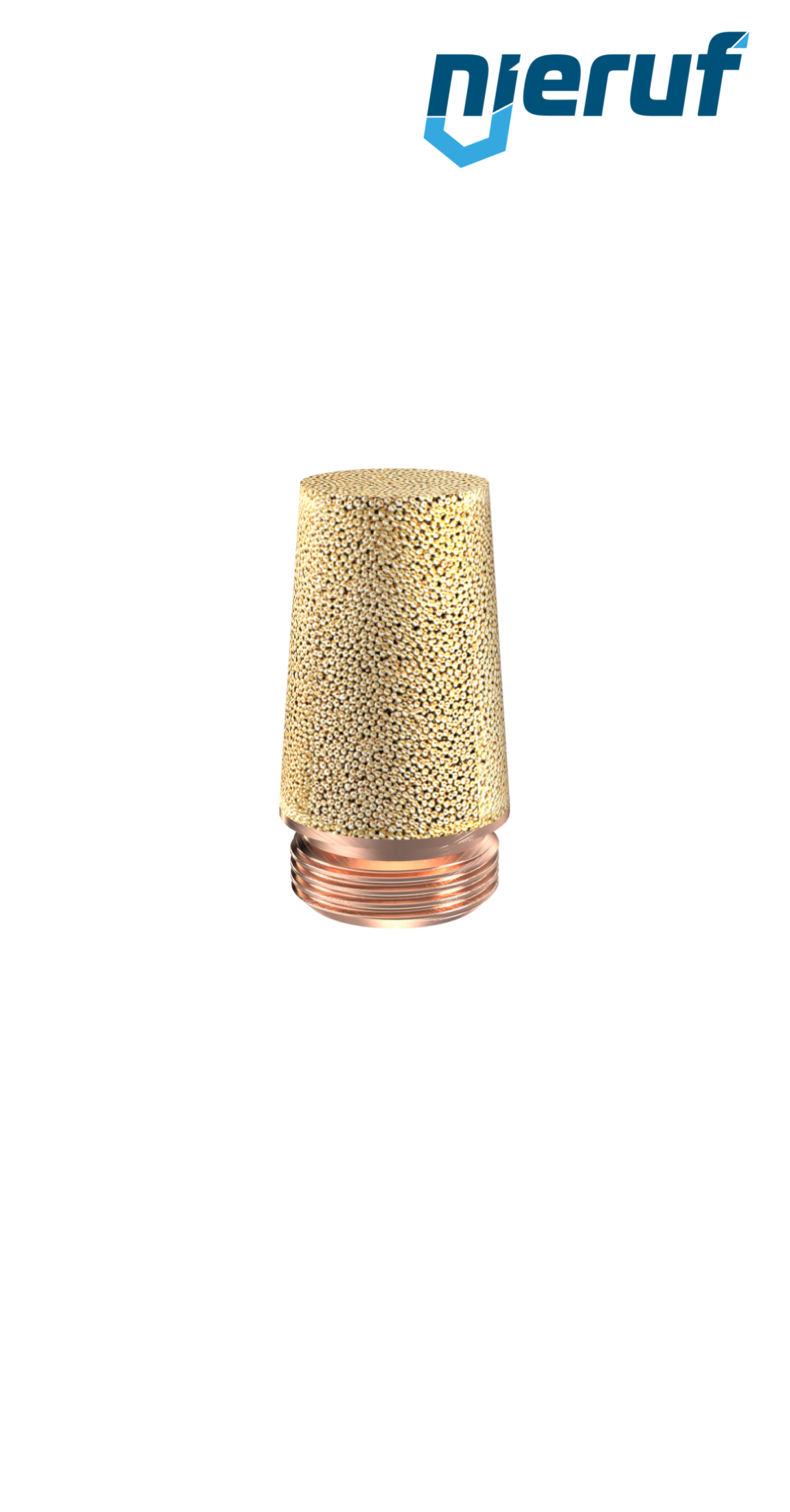 Silenziatore da 1/4" di pollice SD01 in bronzo sinterizzato Silenziatore da 1/4" di pollice SD01 in bronzo sinterizzato