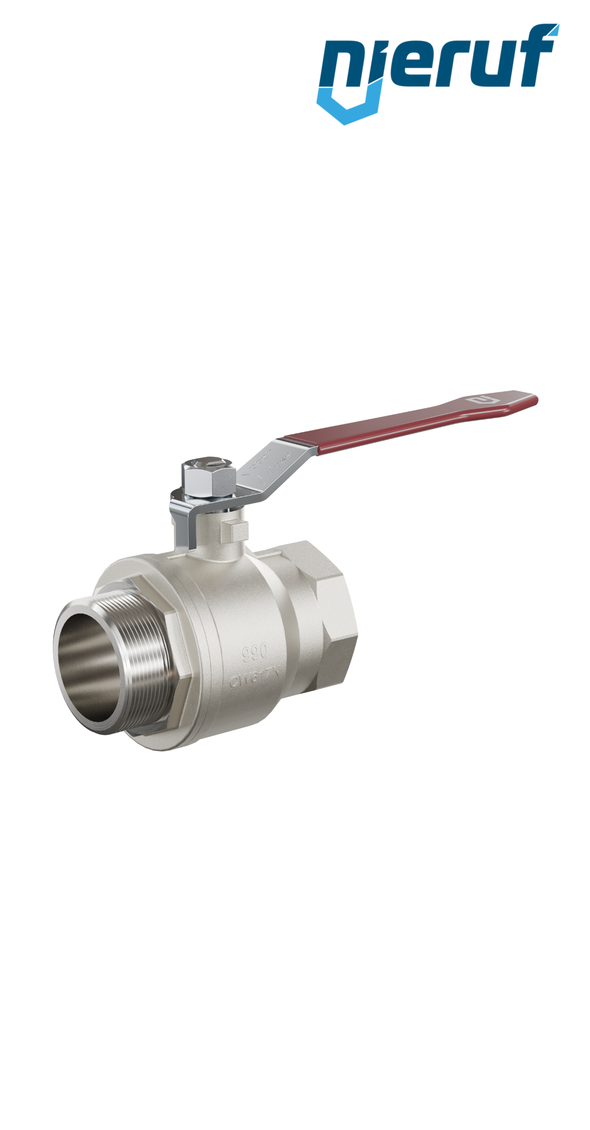 valvola a sfera a 2 vie DN40 - 1 1/2" pollici GK01 filettatura F x M