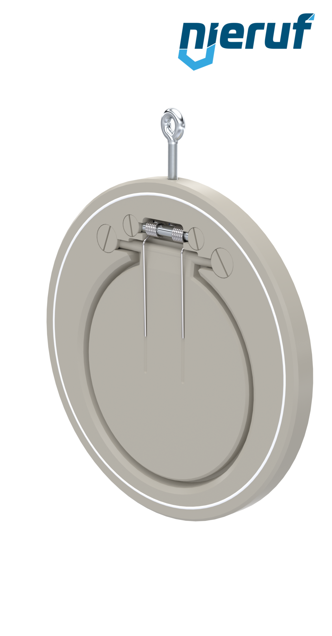valvola di ritegno a clapet tipo wafer con molla DN200 ZR08 plastica PP-H PTFE