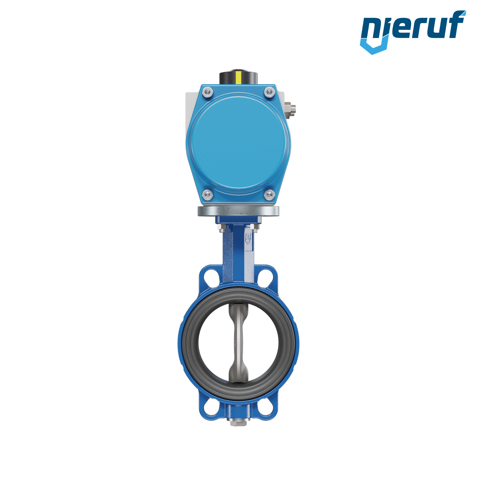 valvola a farfalla DN 125 AK01 EPDM DVGW acqua potabile, WRAS, ACS, W270 attuatore pneumatico a semplice effetto apertura a molla