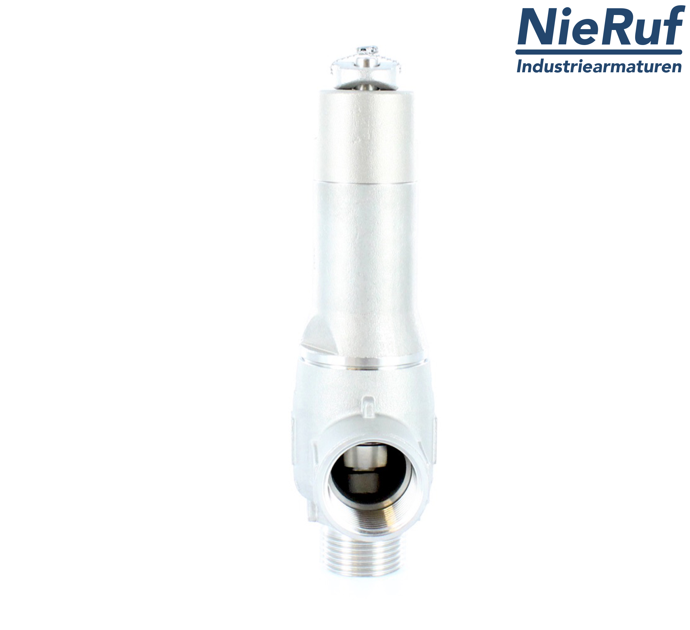 valvola di sicurezza 3/8" M  x 3/8" F SV13, acciaio inox EPDM, senza leva