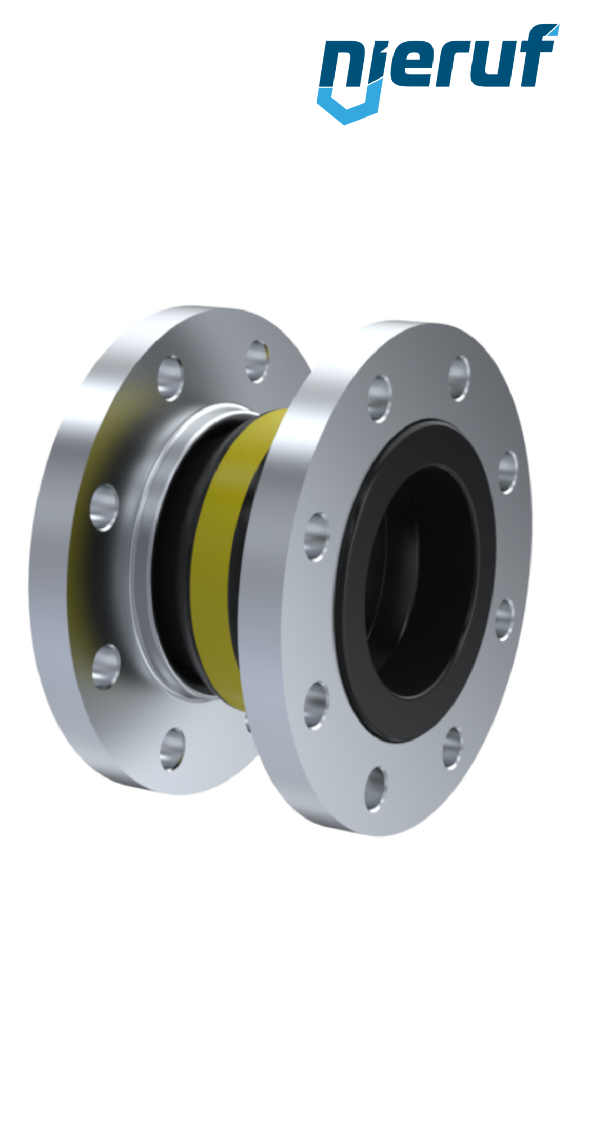 Compensatore DN25 tipo KP04 flange acciaio inox, manicotto NBR