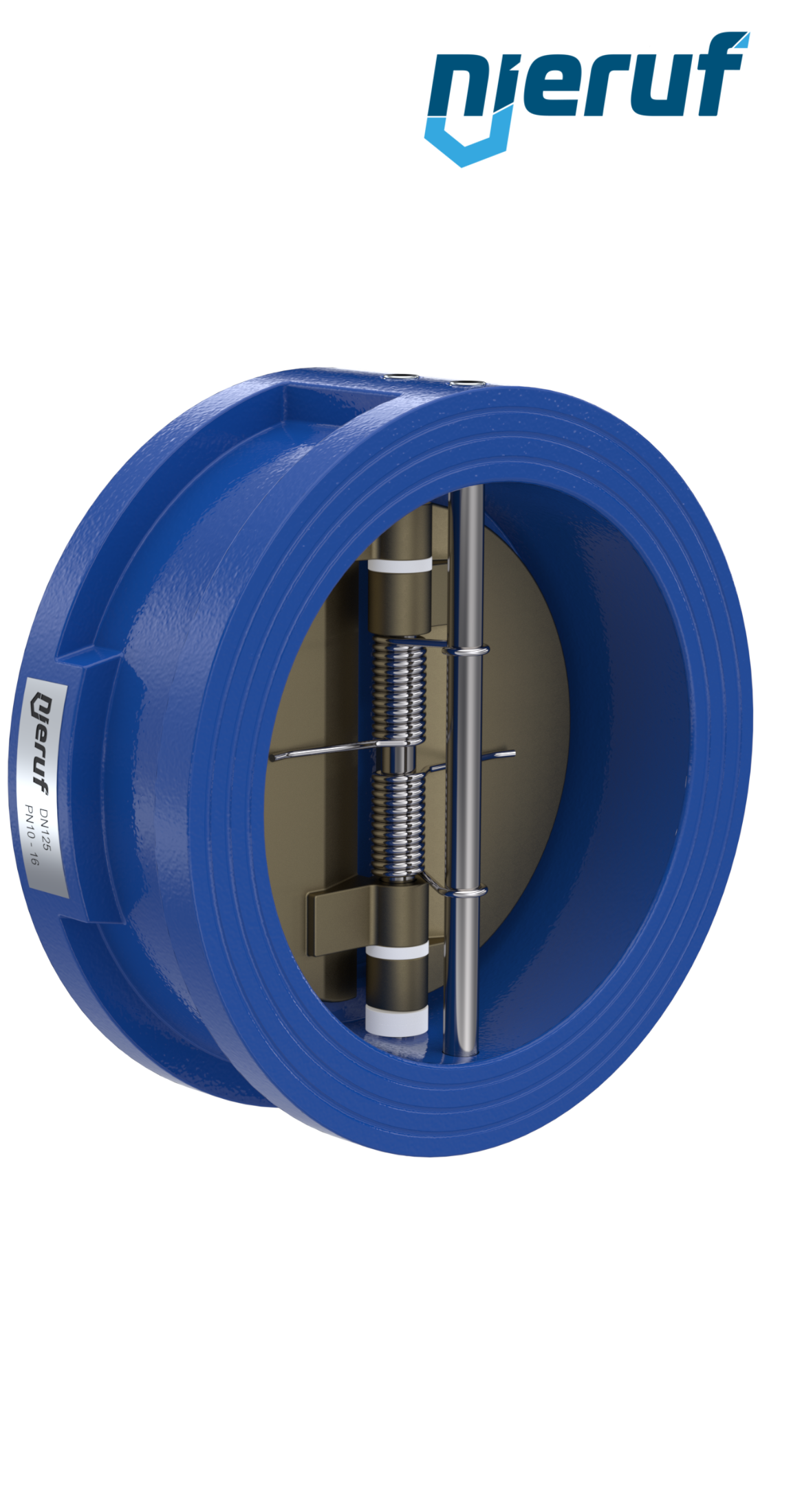 valvola di ritegno a doppio battente DN125 DR04 GGG40 FKM
