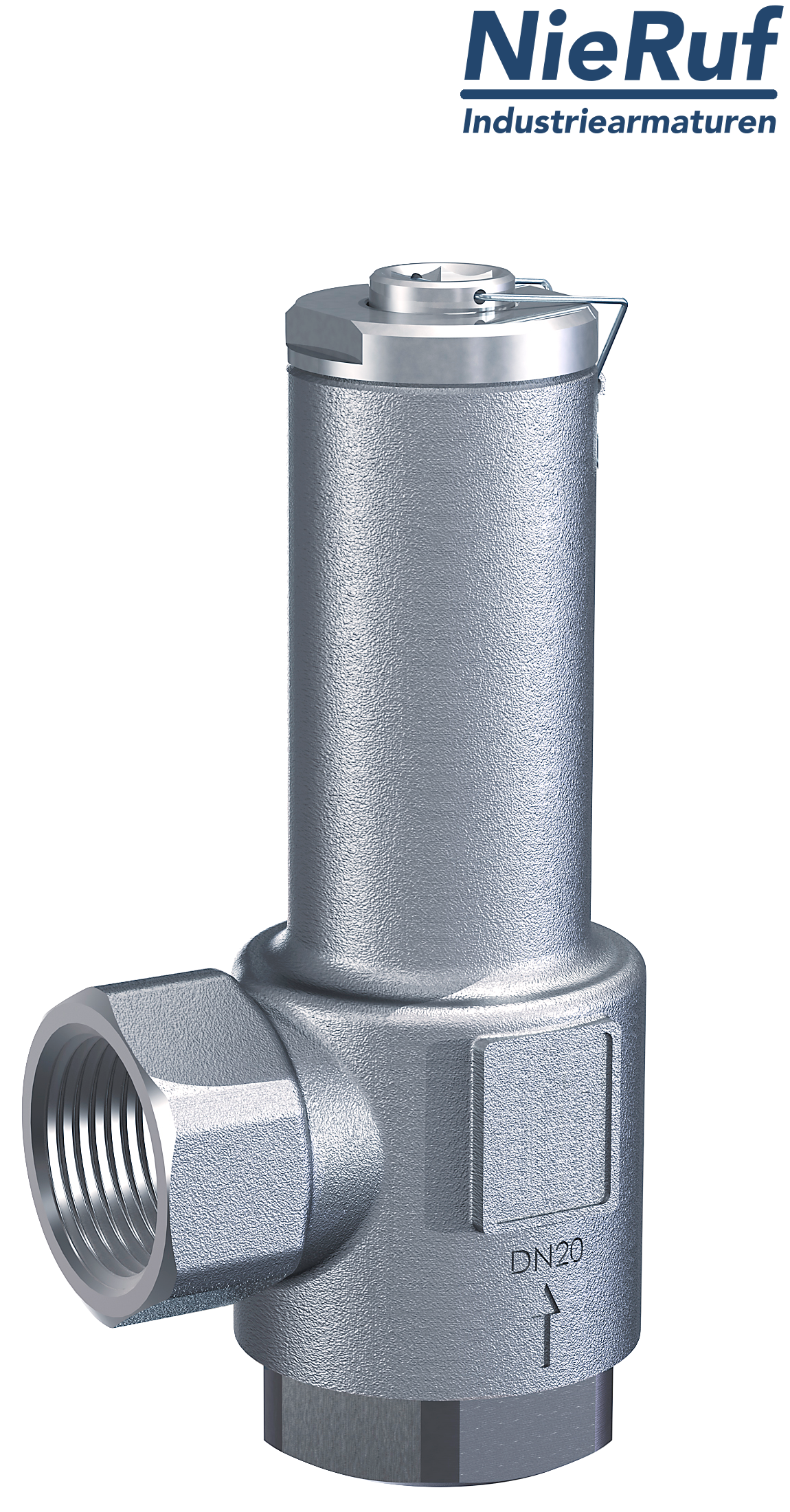 valvola di troppo pieno ad angolo 3/8" pollici filettat. int UV03 acciaio inossidabile AISI 316L 0,2 - 0,8 bar
