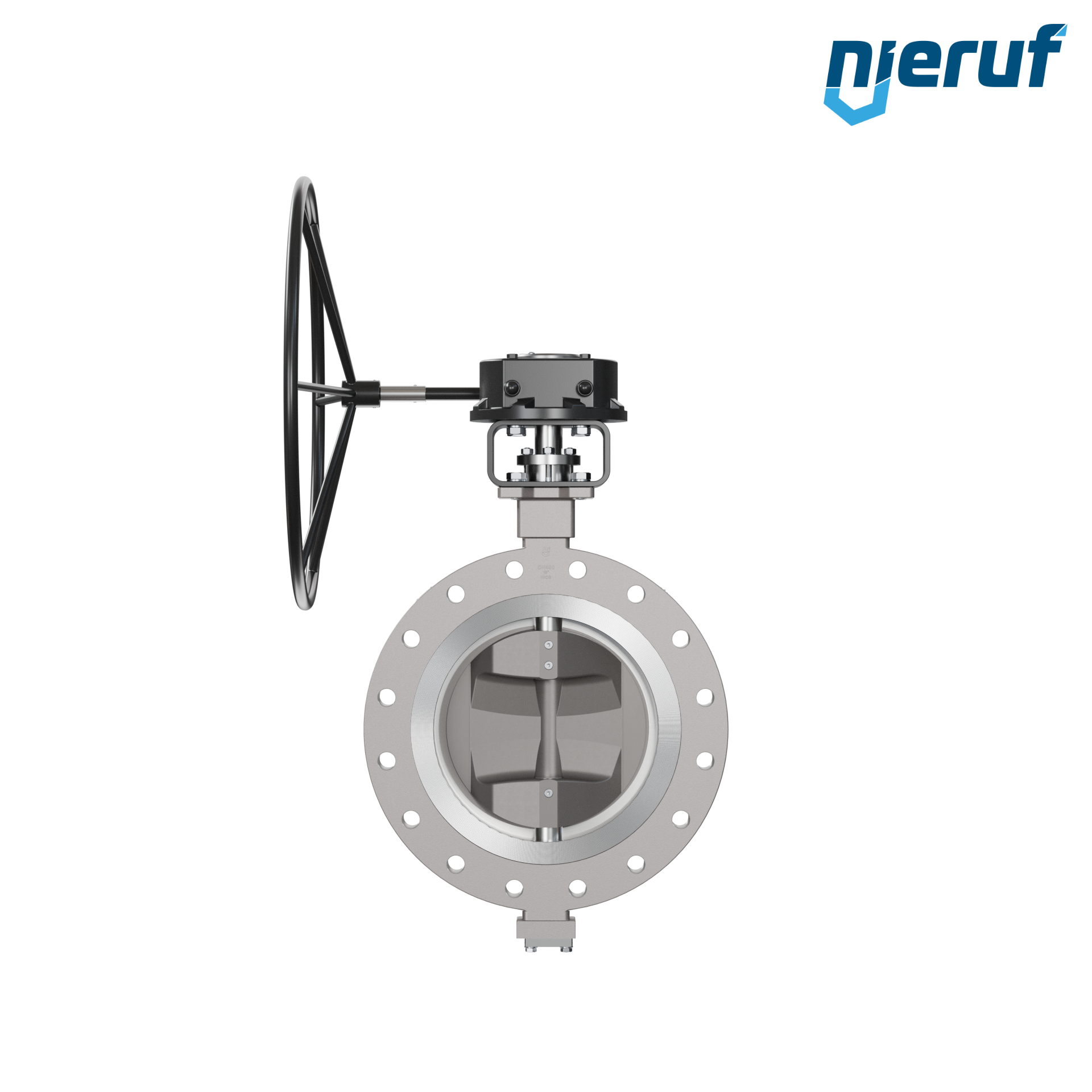 valvola a farfalla triplo eccentrico acciaio inox AK14 DN 400 ANSI150 volantino