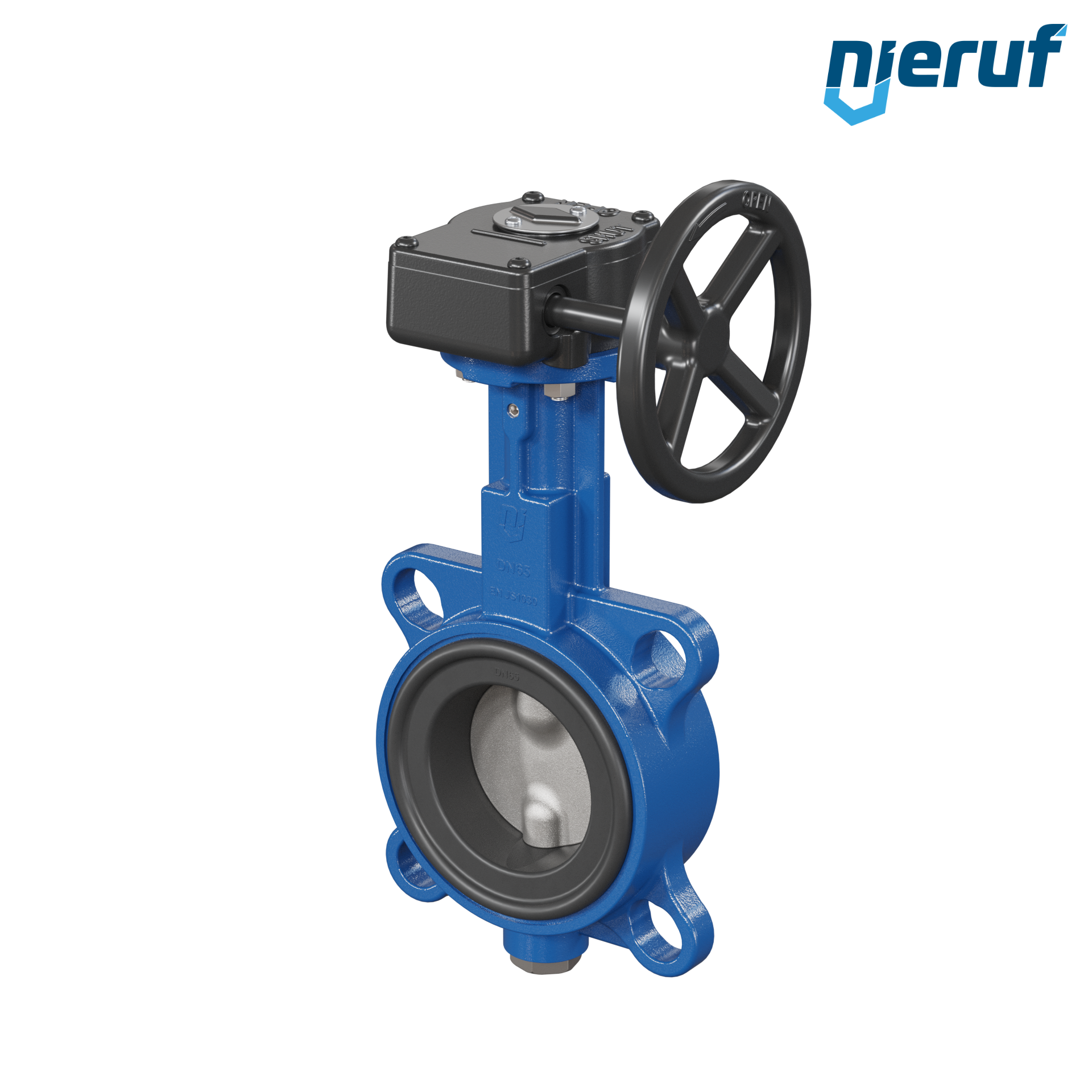 valvola a farfalla DN 65 PN6-PN10-PN16 & ANSI150 AK01 FPM volantino