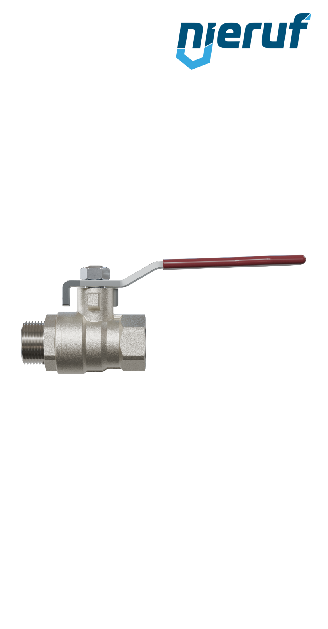 valvola a sfera a 2 vie DN10 - 3/8" pollici GK01 filettatura F x M
