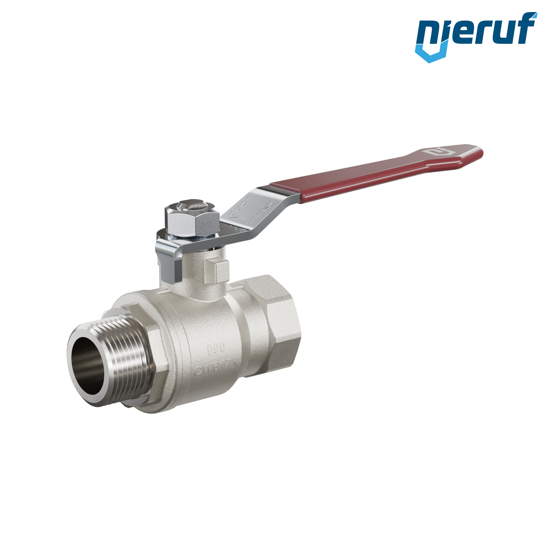 valvola a sfera a 2 vie DN15 - 1/2" pollici GK01 filettatura F x M valvola a sfera a 2 vie DN15 - 1/2" pollici GK01 filettatura F x M