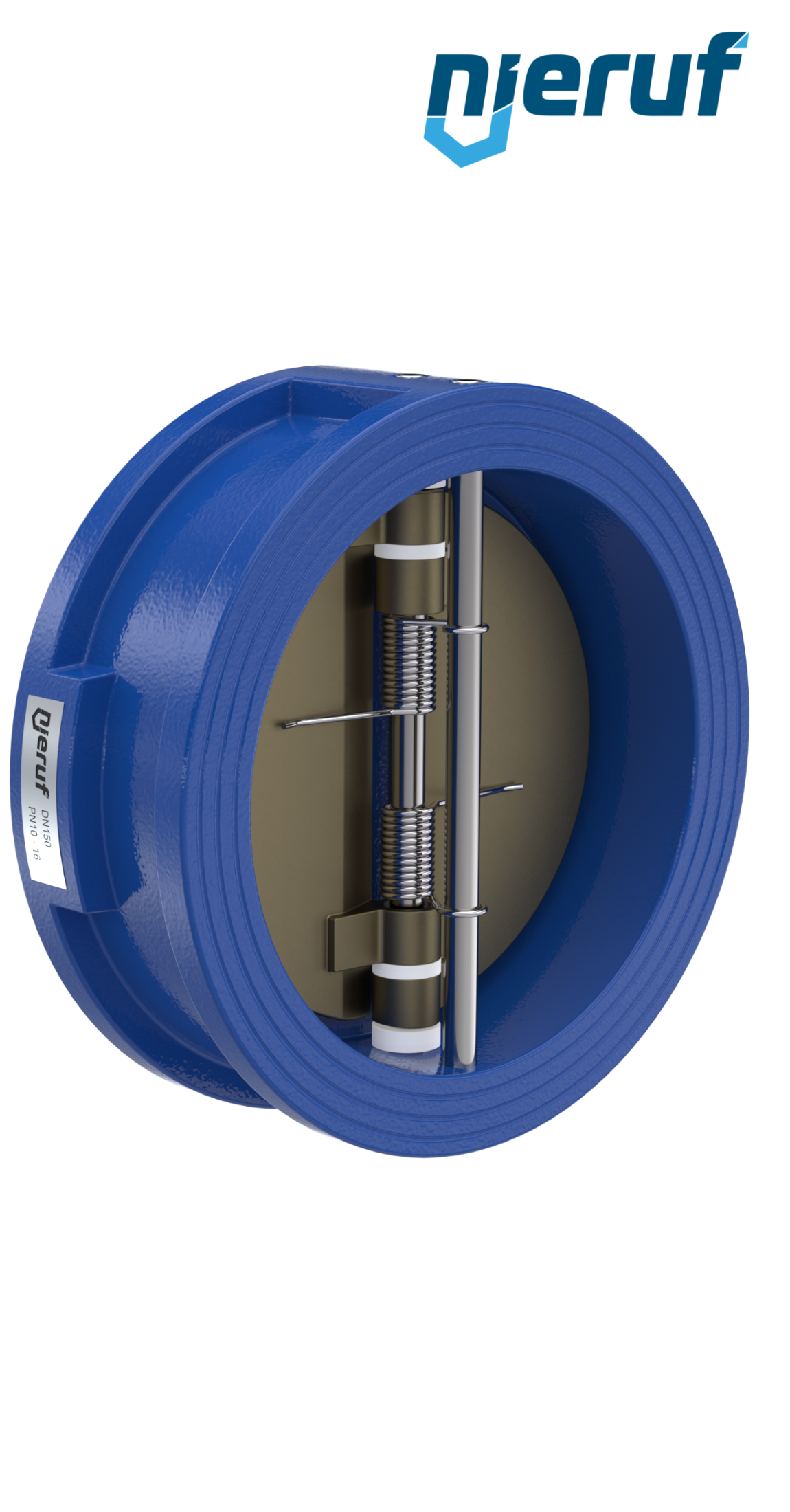 valvola di ritegno a doppio battente DN150 DR04 GGG40 EPDM